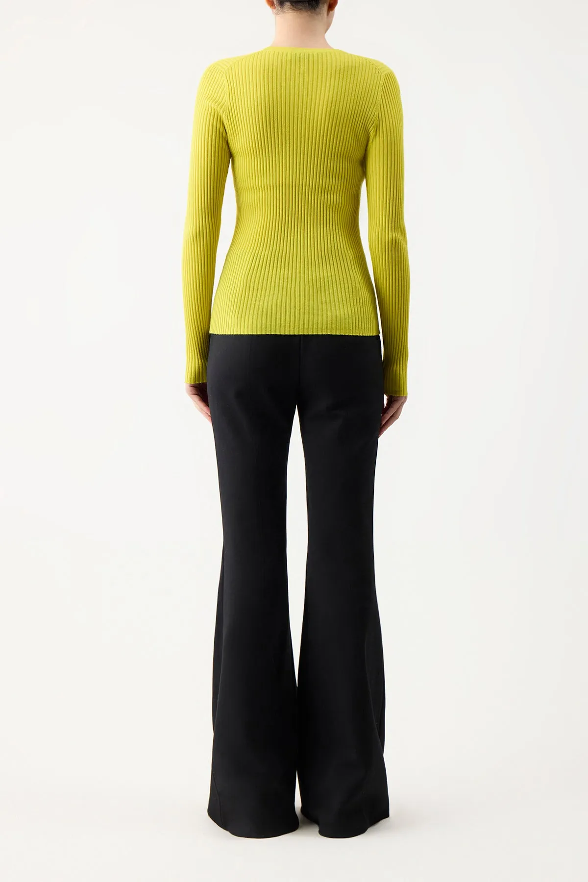 Browning Knit in Citrine Silk Cashmere sold by Gabriela Hearst product image thumbnail 4