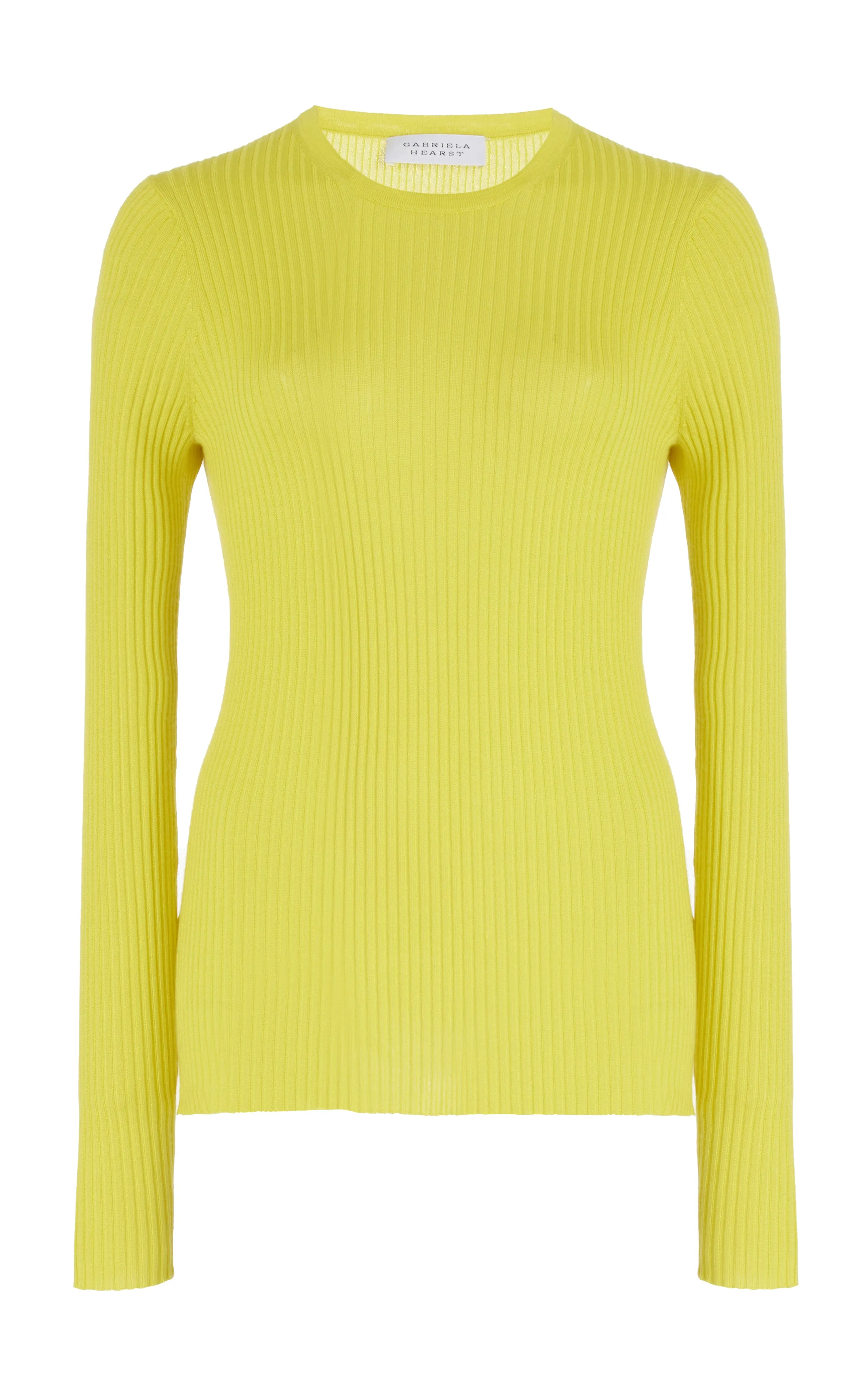 Browning Knit in Citrine Silk Cashmere sold by Gabriela Hearst