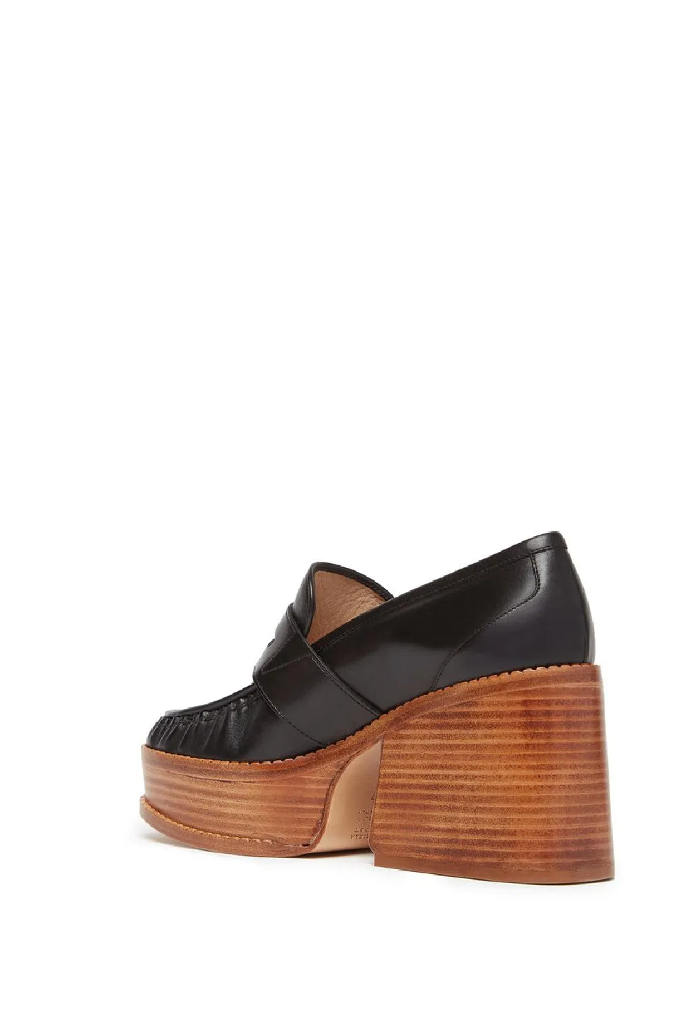 Augusta Platform Loafer in Black Leather sold by Gabriela Hearst product image thumbnail 3