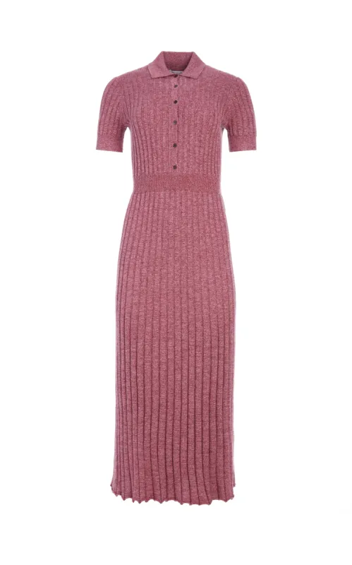 Avant Knit Dress in Blush Multi Cashmere Silk sold by Gabriela Hearst