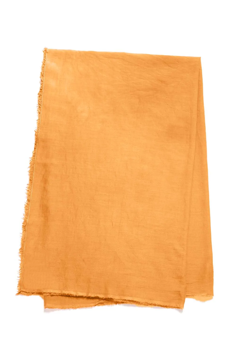 Botanical Dye Scarf in Fluorescent Orange Cashmere sold by Gabriela Hearst