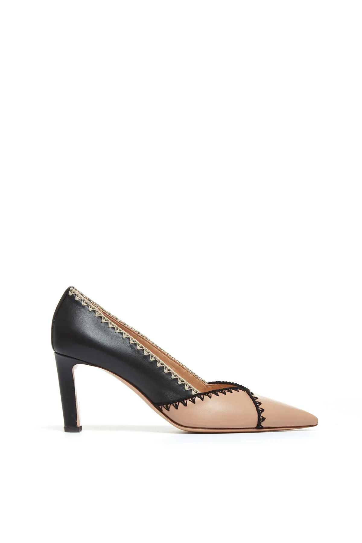 Aster Heel in Camel Multi Nappa Leather sold by Gabriela Hearst