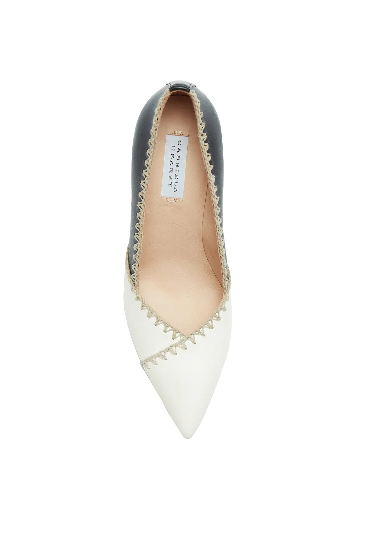 Aster High Heel Pump in Cream Multi Nappa Leather sold by Gabriela Hearst product image thumbnail 4