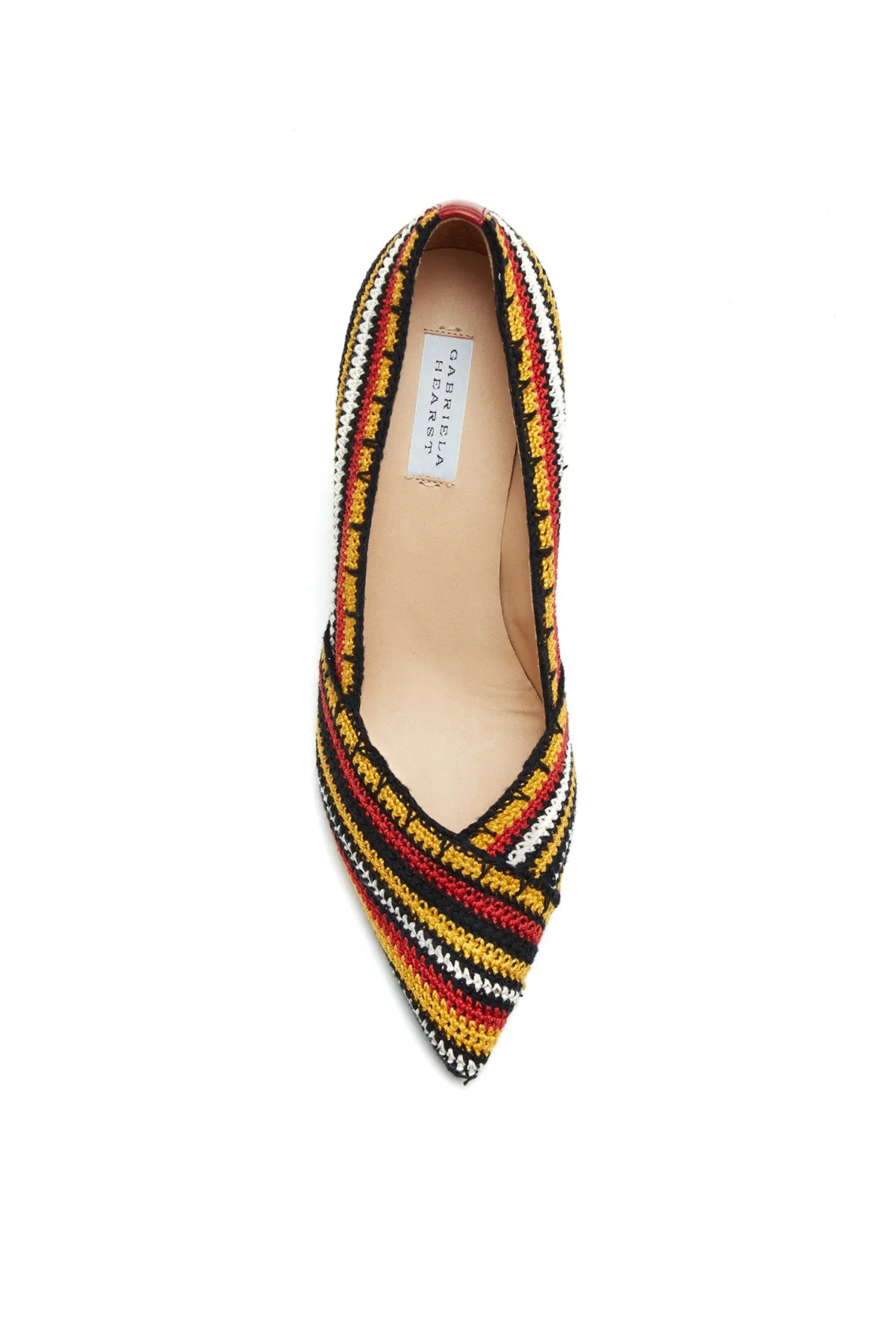 Azalea High Heel Crochet Pump in Rust Multi Nappa Leather sold by Gabriela Hearst product image thumbnail 4