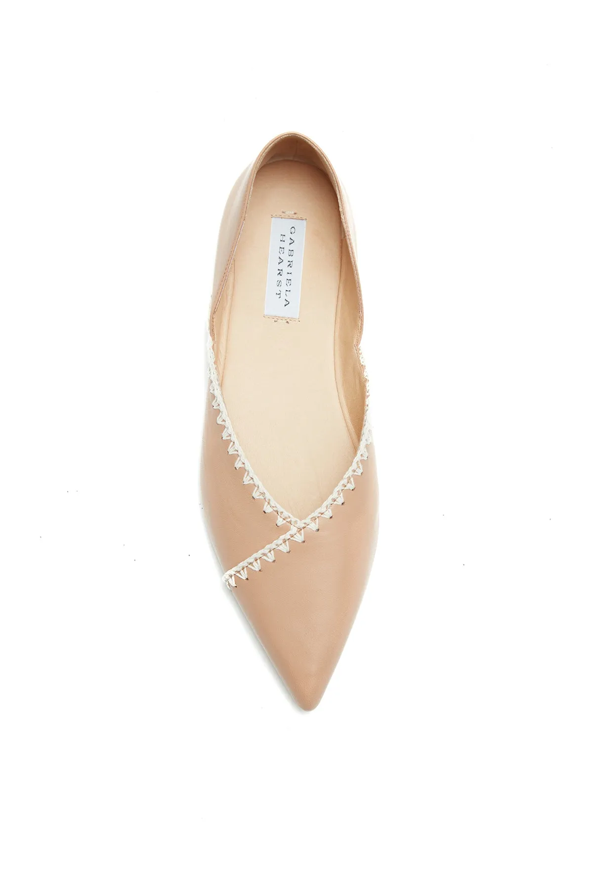 Avner Flat Shoe in Camel Nappa Leather sold by Gabriela Hearst product image thumbnail 2