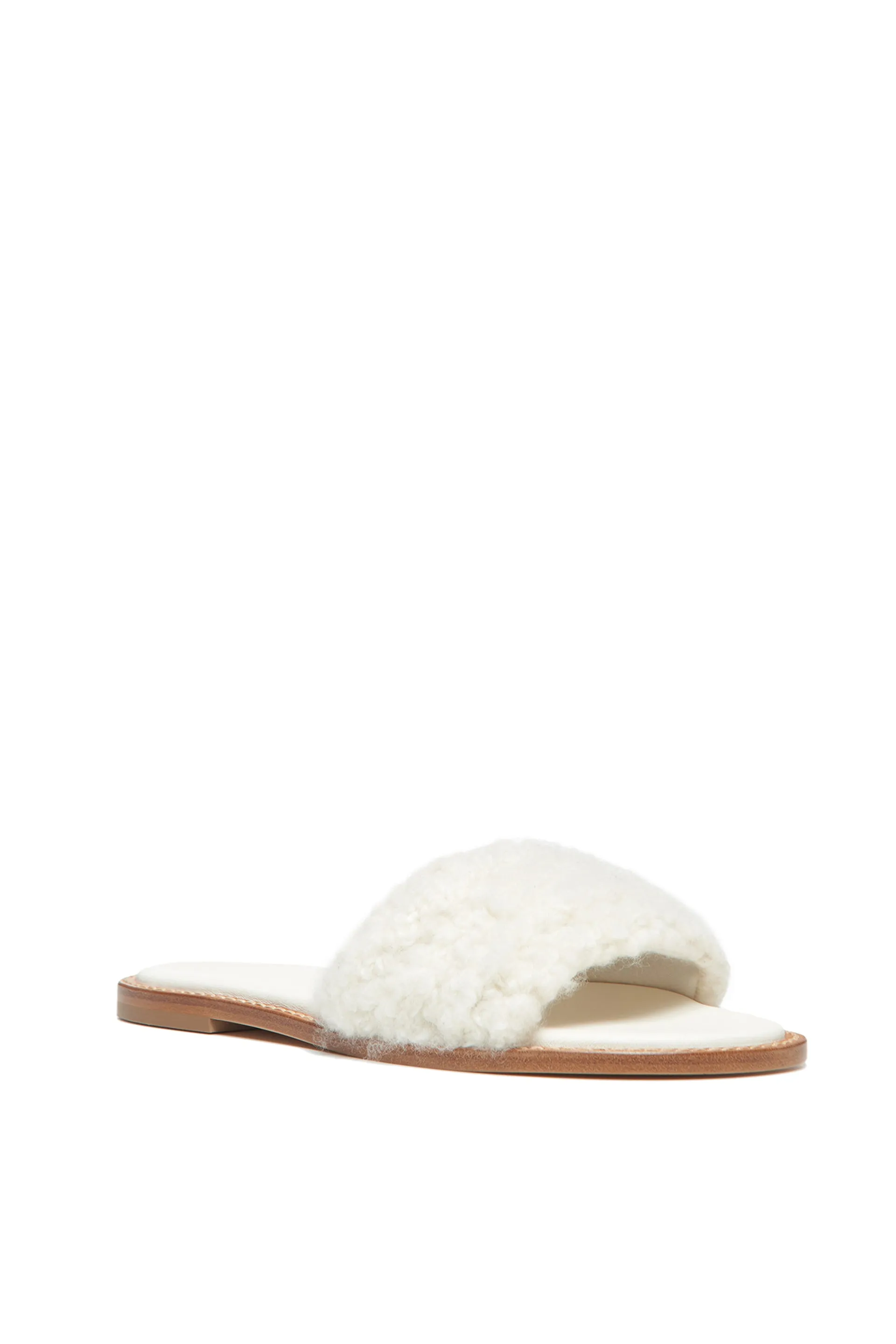 Ballast Slide Sandal in Ivory Cashmere Boucle sold by Gabriela Hearst product image thumbnail 2