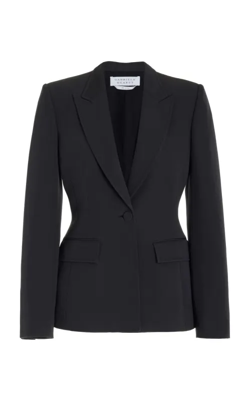 Bertha Blazer in Charcoal Sportswear Wool made by Gabriela Hearst