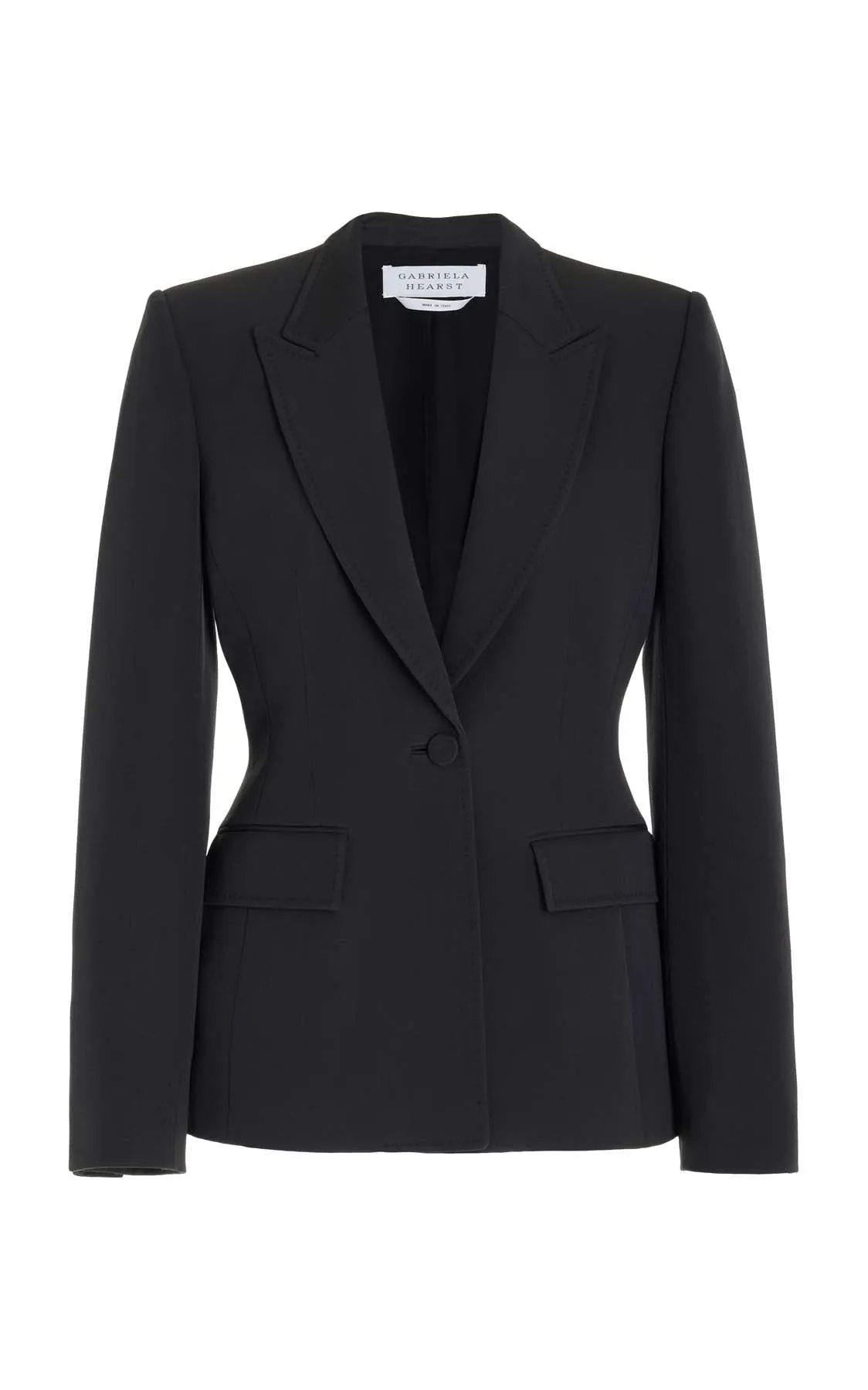 Bertha Blazer in Charcoal Sportswear Wool sold by Gabriela Hearst