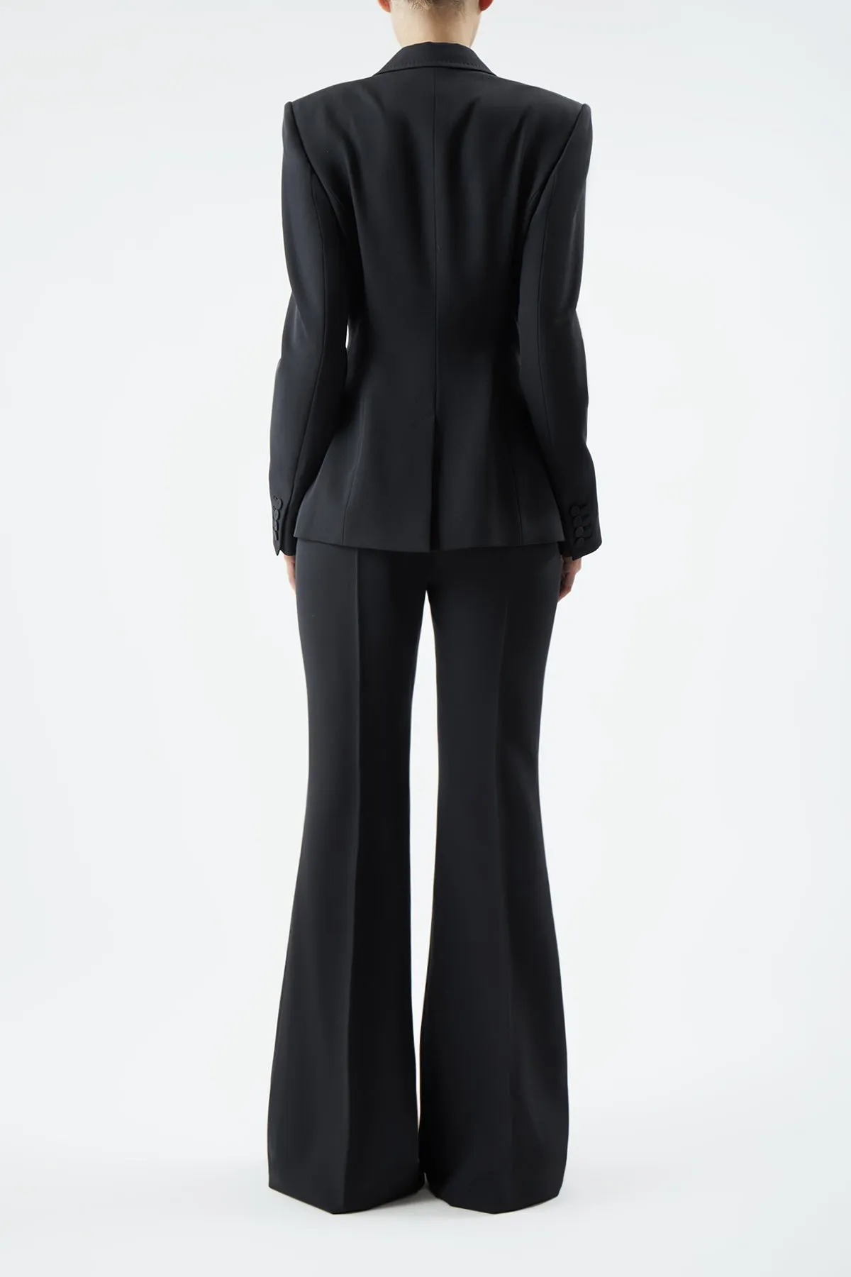 Bertha Blazer in Charcoal Sportswear Wool sold by Gabriela Hearst product image thumbnail 4