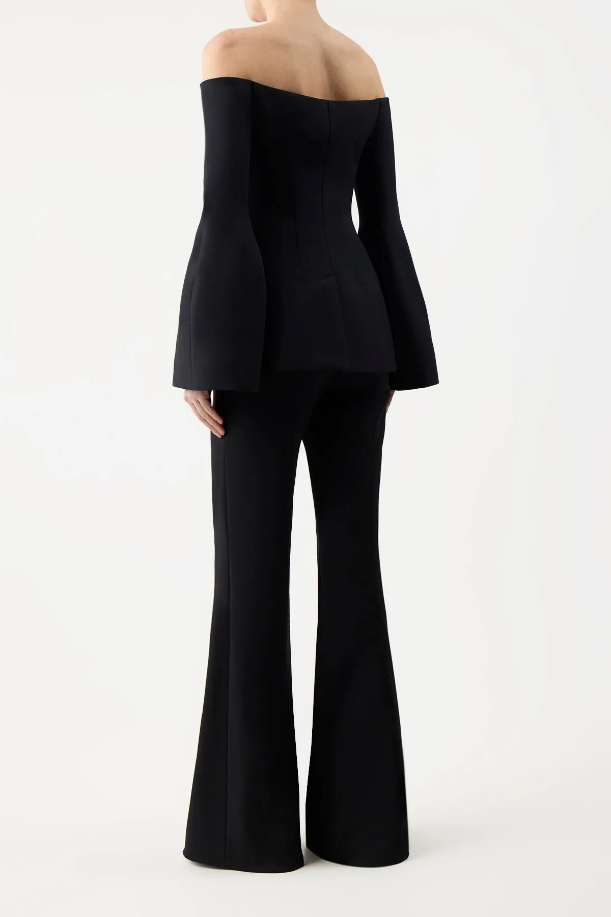 Ambrose Jacket in Black Wool Silk Cady sold by Gabriela Hearst product image thumbnail 5