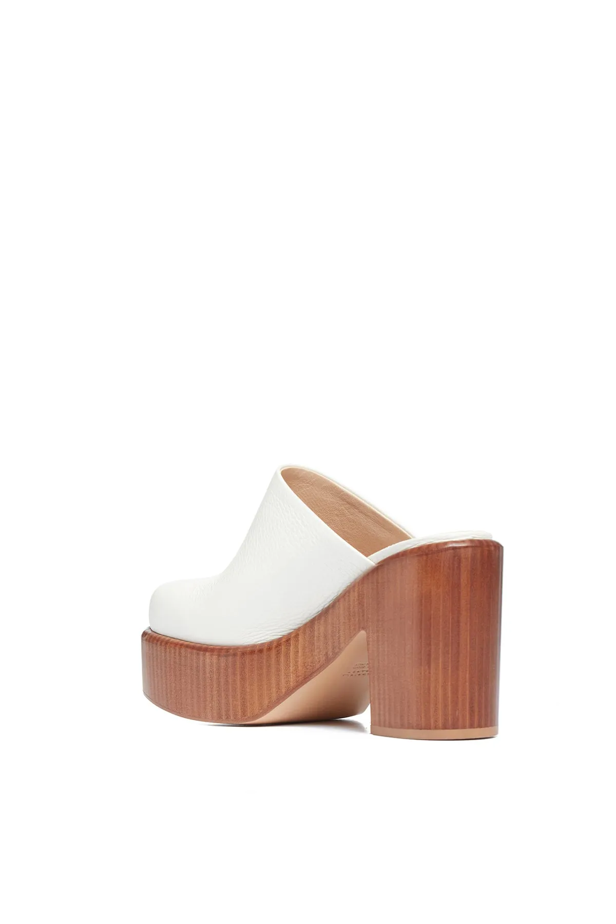 Anactoria Platform Mule in Cream Textured Leather sold by Gabriela Hearst product image thumbnail 3