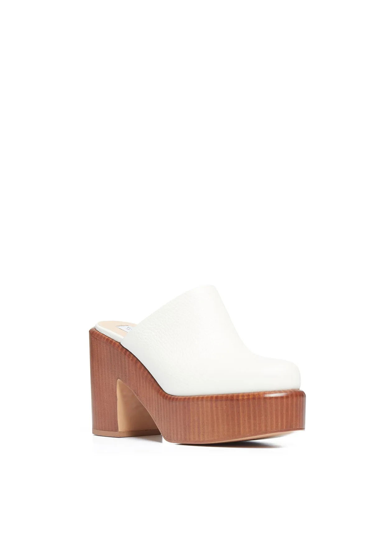 Anactoria Platform Mule in Cream Textured Leather sold by Gabriela Hearst product image thumbnail 2