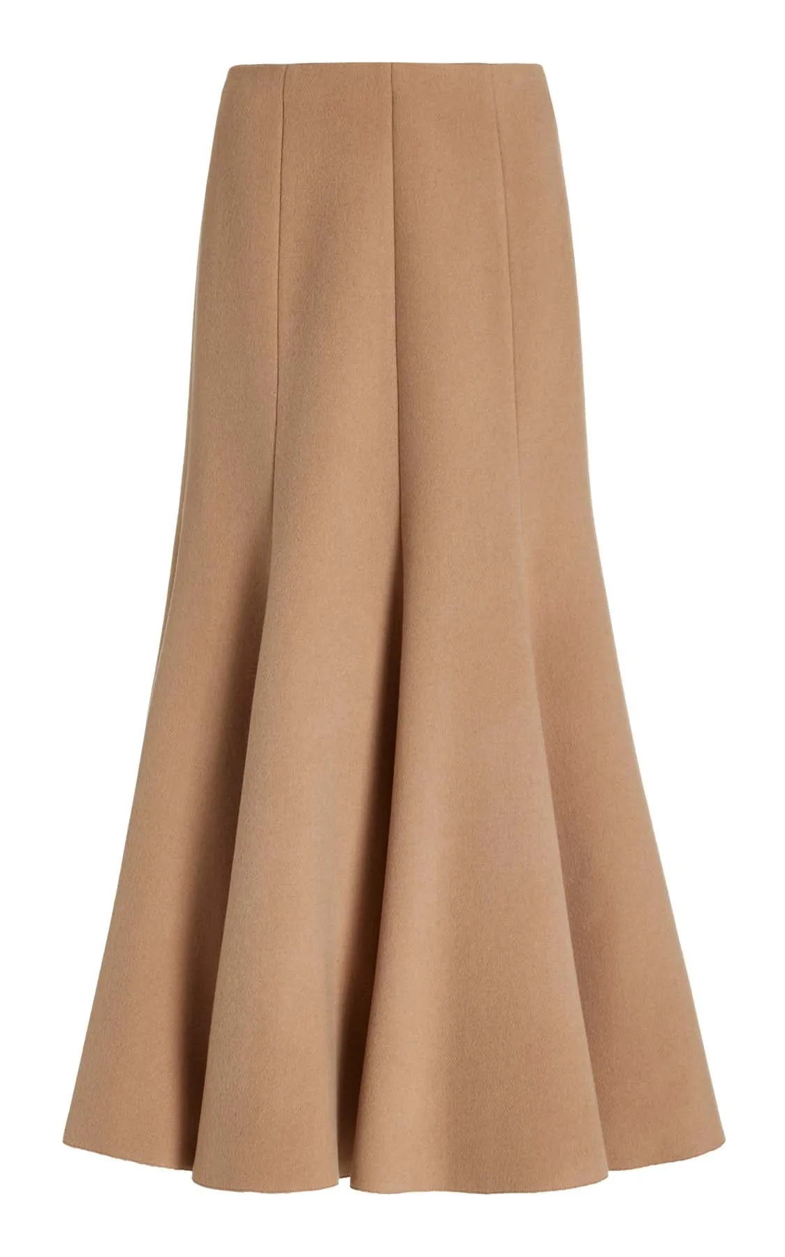Amy Skirt in Camel Recycled Cashmere sold by Gabriela Hearst