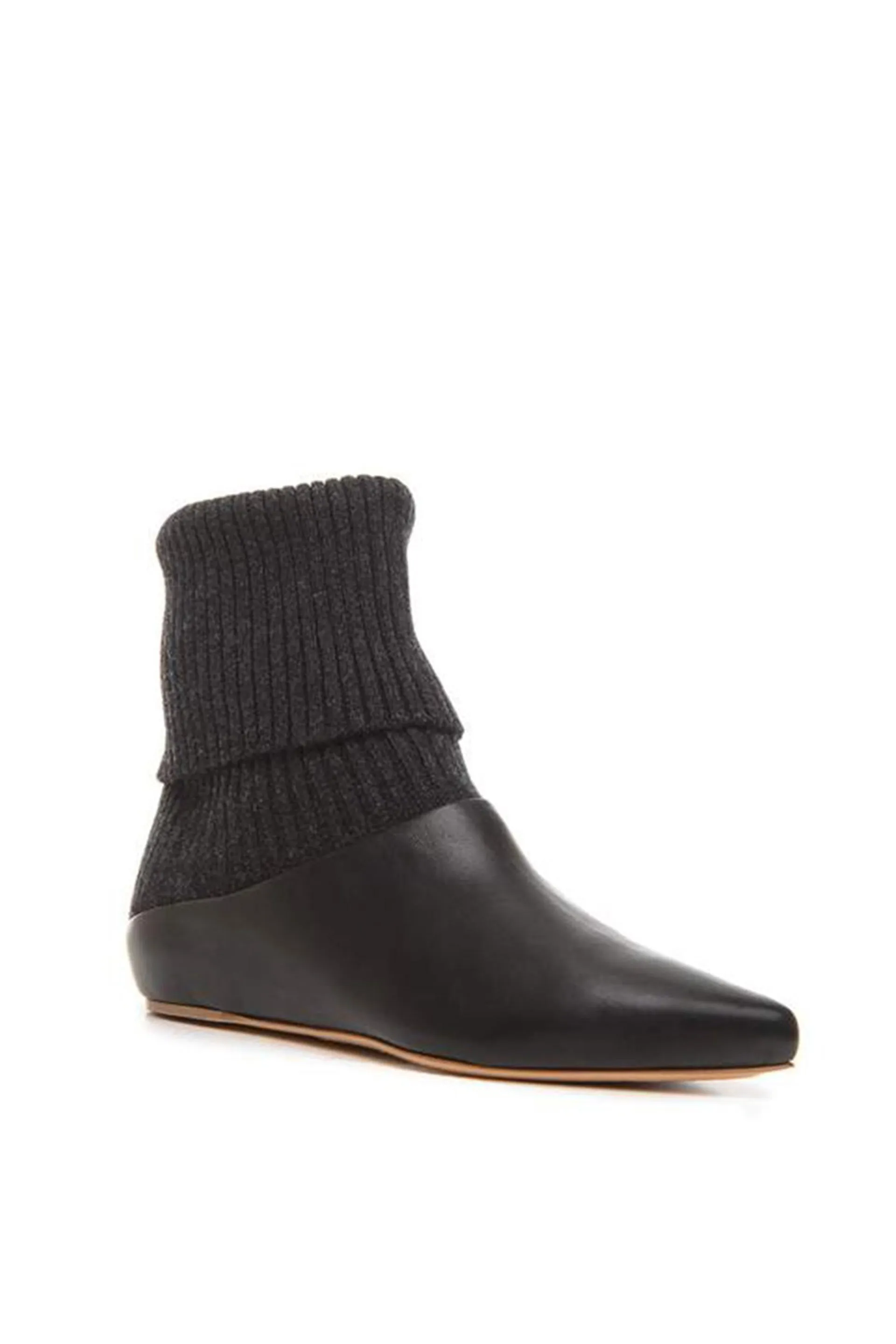 Rocia Ankle Boot in Black Cashmere & Leather sold by Gabriela Hearst product image thumbnail 2