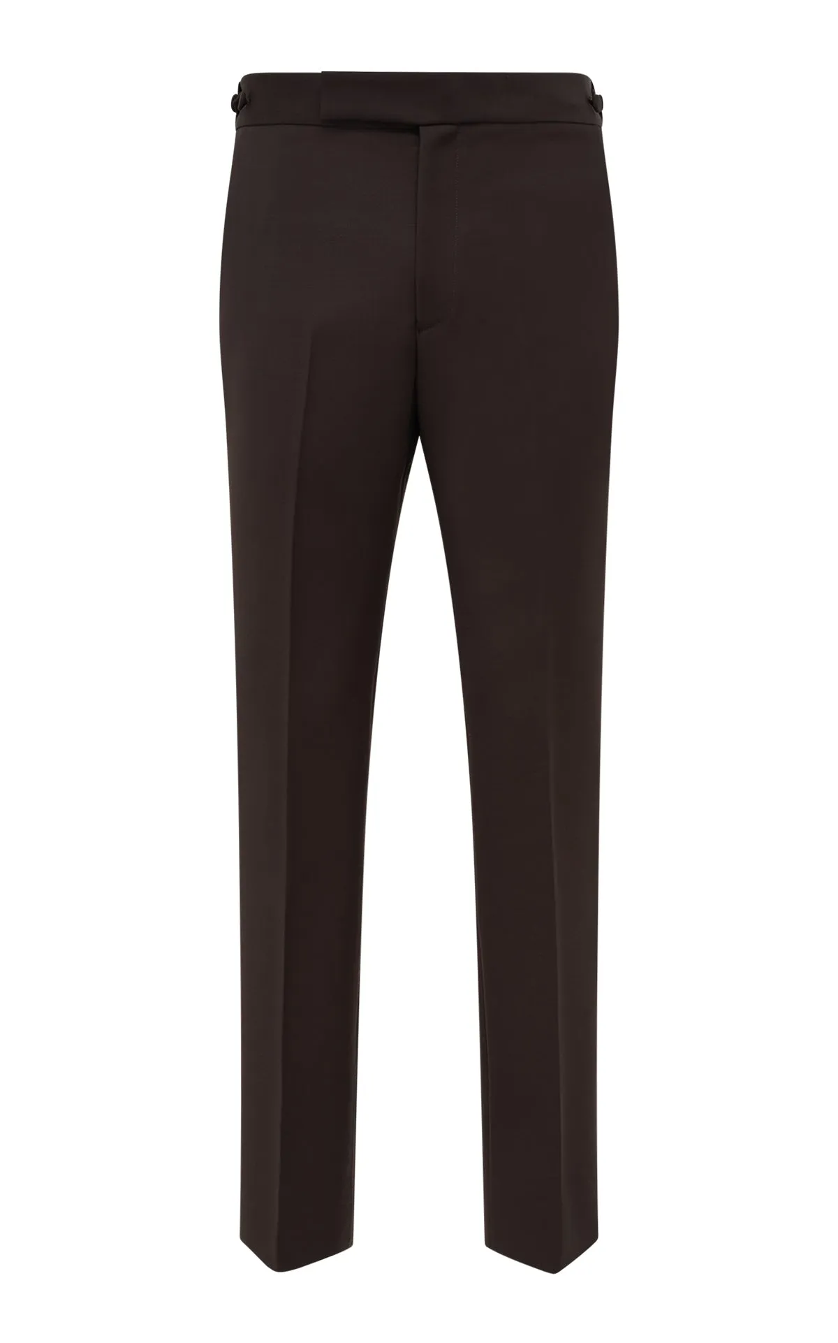 Sebastian Pant in Chocolate Sportswear Wool sold by Gabriela Hearst