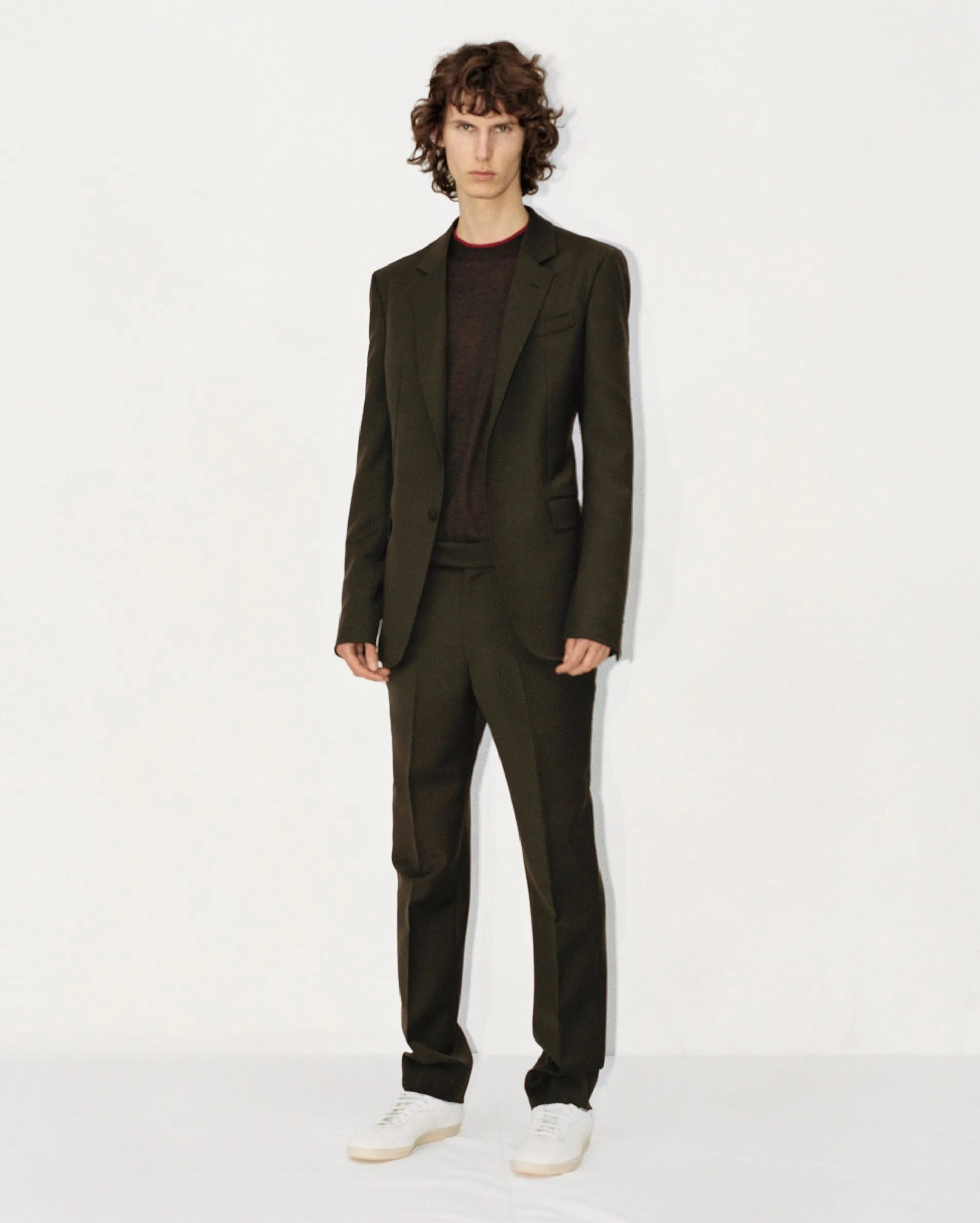 Sebastian Pant in Chocolate Sportswear Wool sold by Gabriela Hearst product image thumbnail 2