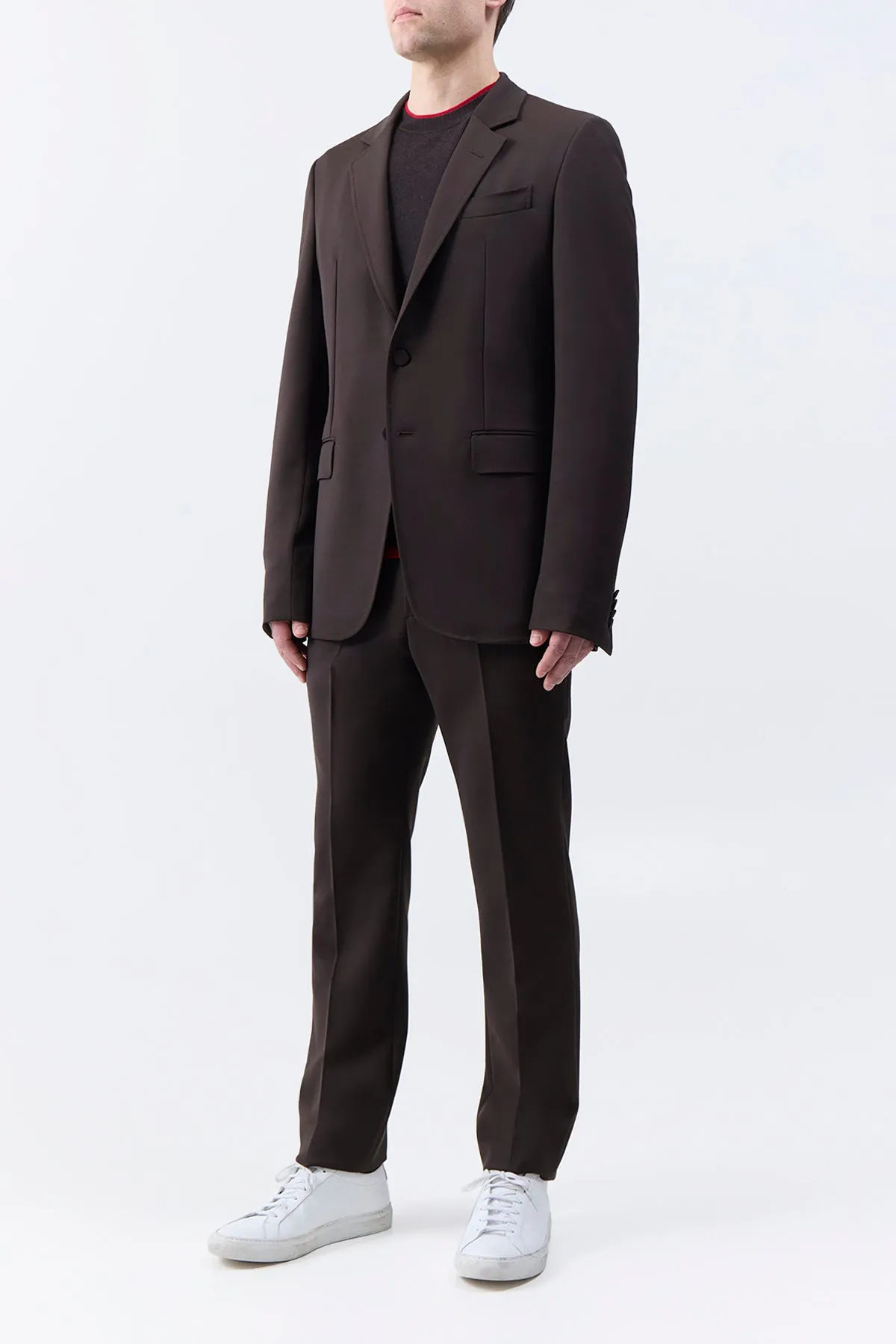 Sebastian Pant in Chocolate Sportswear Wool sold by Gabriela Hearst product image thumbnail 4