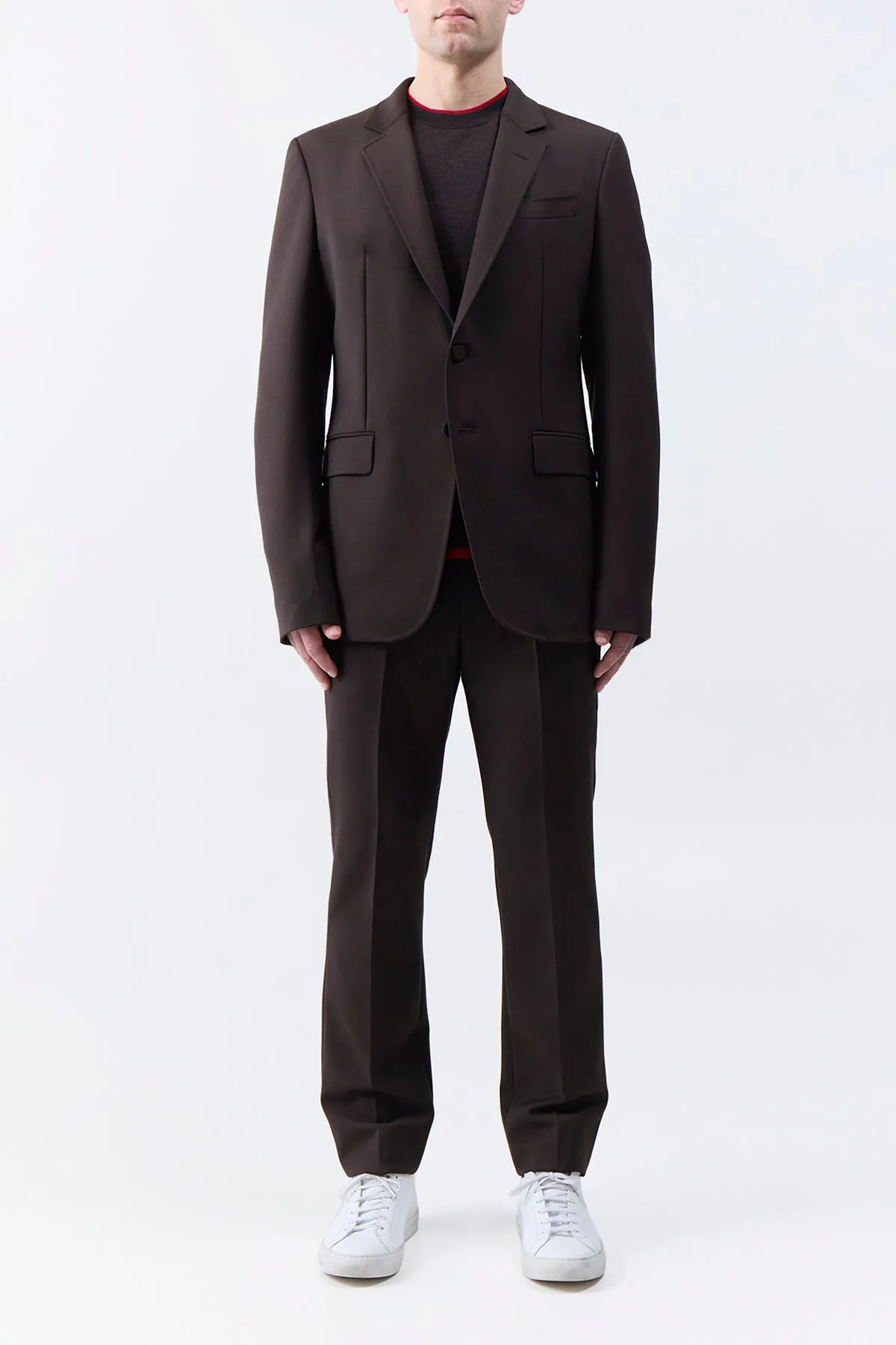 Sebastian Pant in Chocolate Sportswear Wool sold by Gabriela Hearst product image thumbnail 3