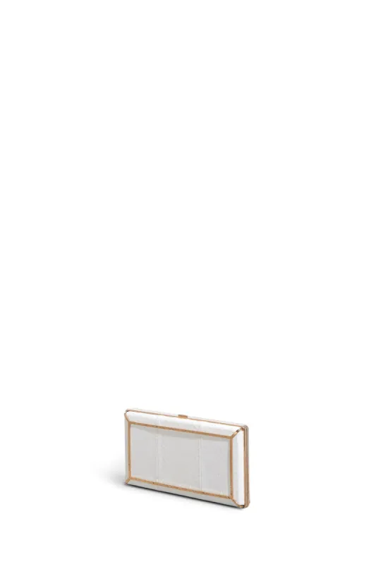 Callas Clutch in White Snakeskin sold by Gabriela Hearst