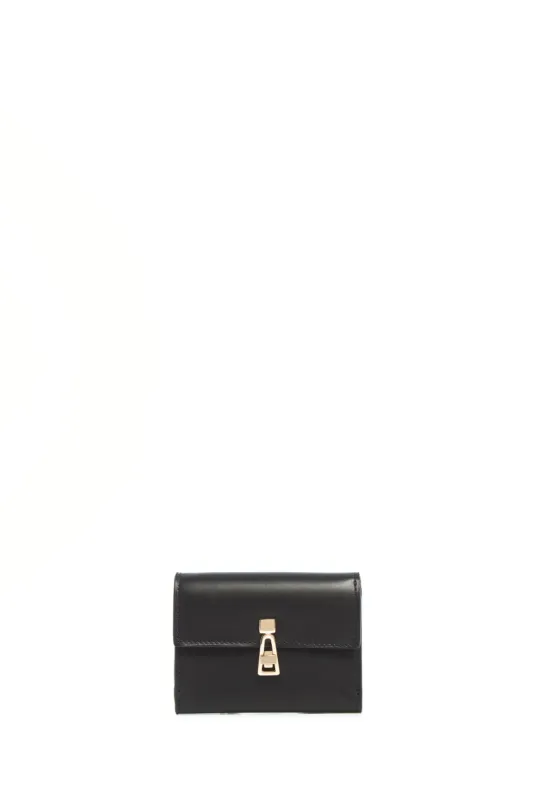 Compact Flat Wallet in Black Leather sold by Gabriela Hearst
