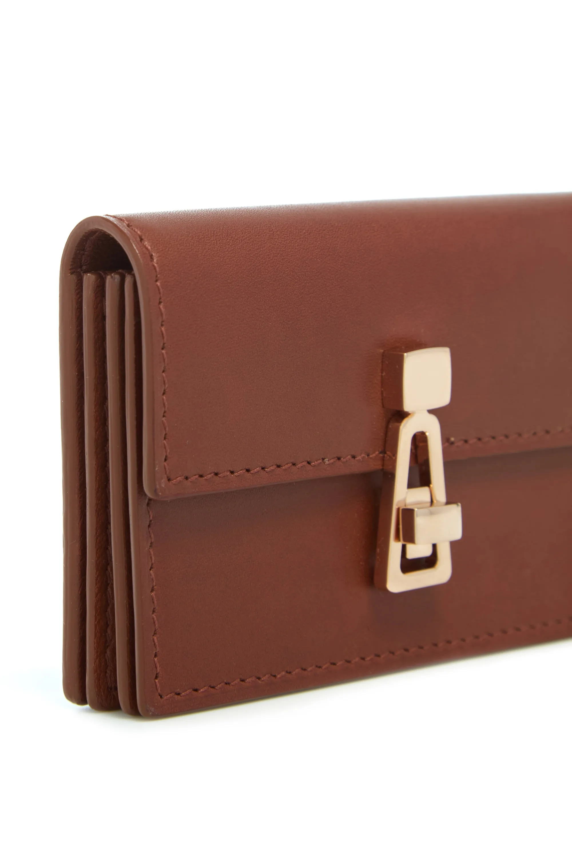 Concertina Card Wallet in Cognac Leather sold by Gabriela Hearst product image thumbnail 4