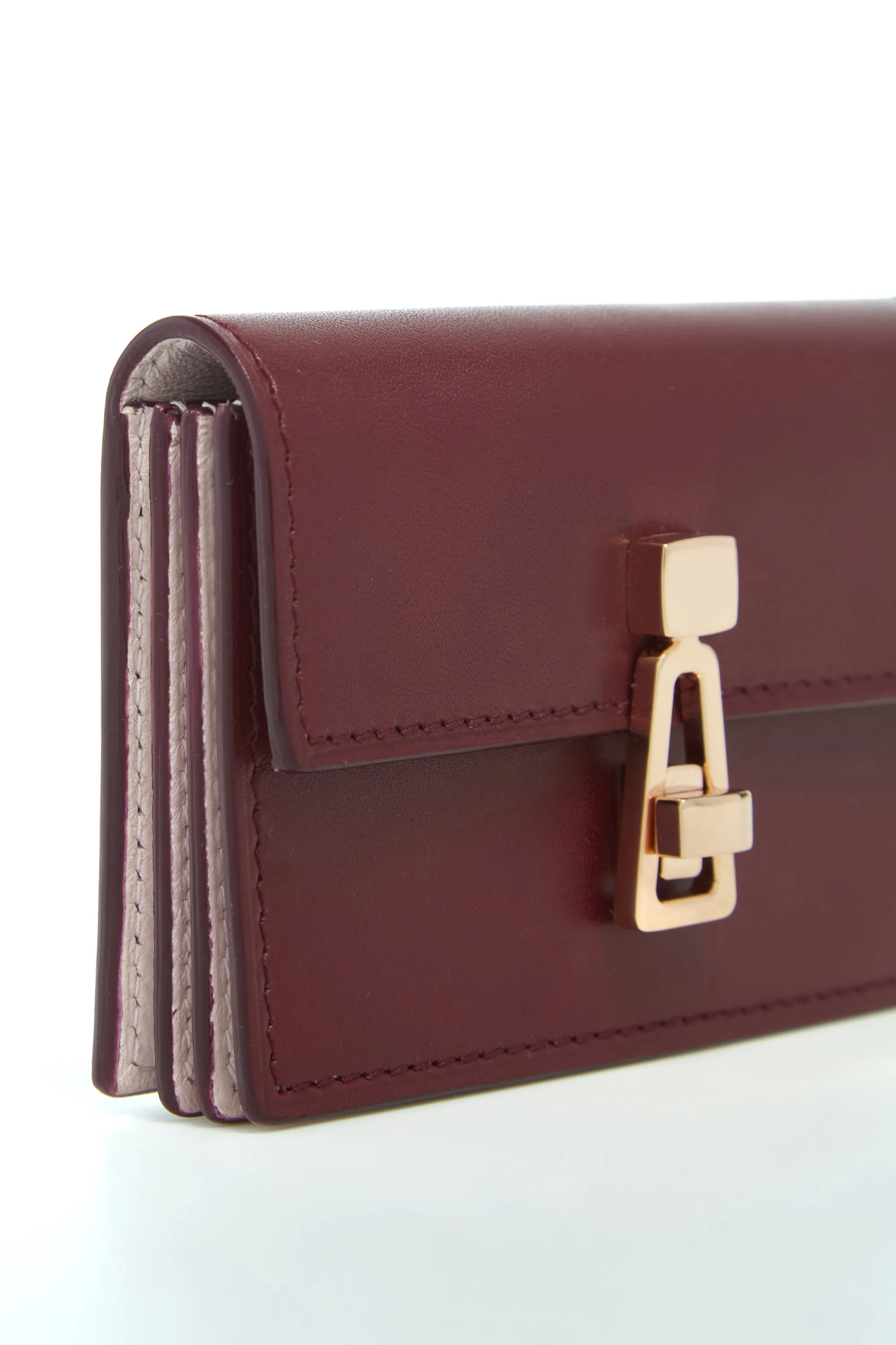 Concertina Card Wallet in Bordeaux & Pink Leather sold by Gabriela Hearst product image thumbnail 4