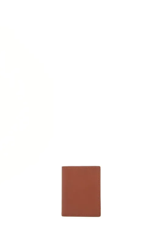 Simple Card Wallet in Cognac Leather sold by Gabriela Hearst