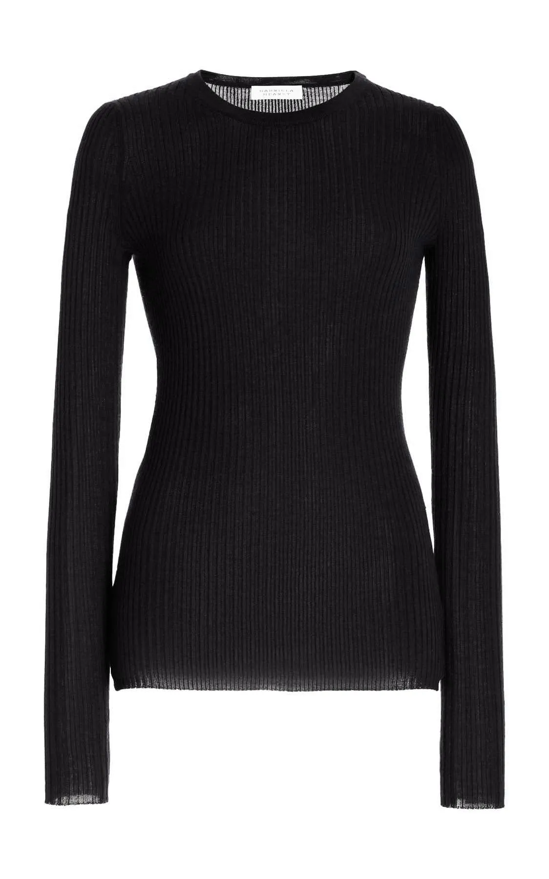 Browning Knit Sweater in Black Cashmere Silk sold by Gabriela Hearst