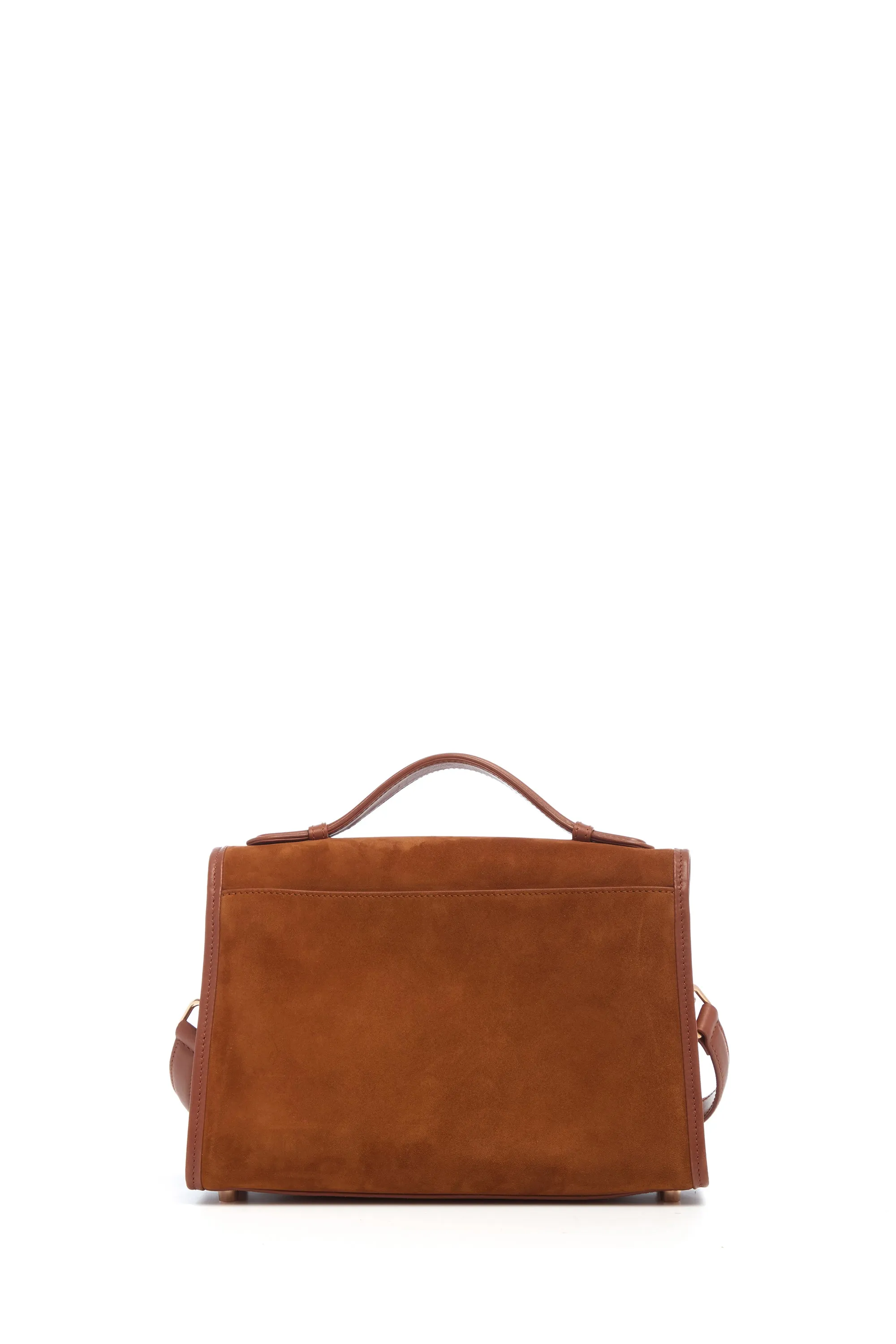 Medium Leonora Flap Bag in Cognac Suede sold by Gabriela Hearst product image thumbnail 3