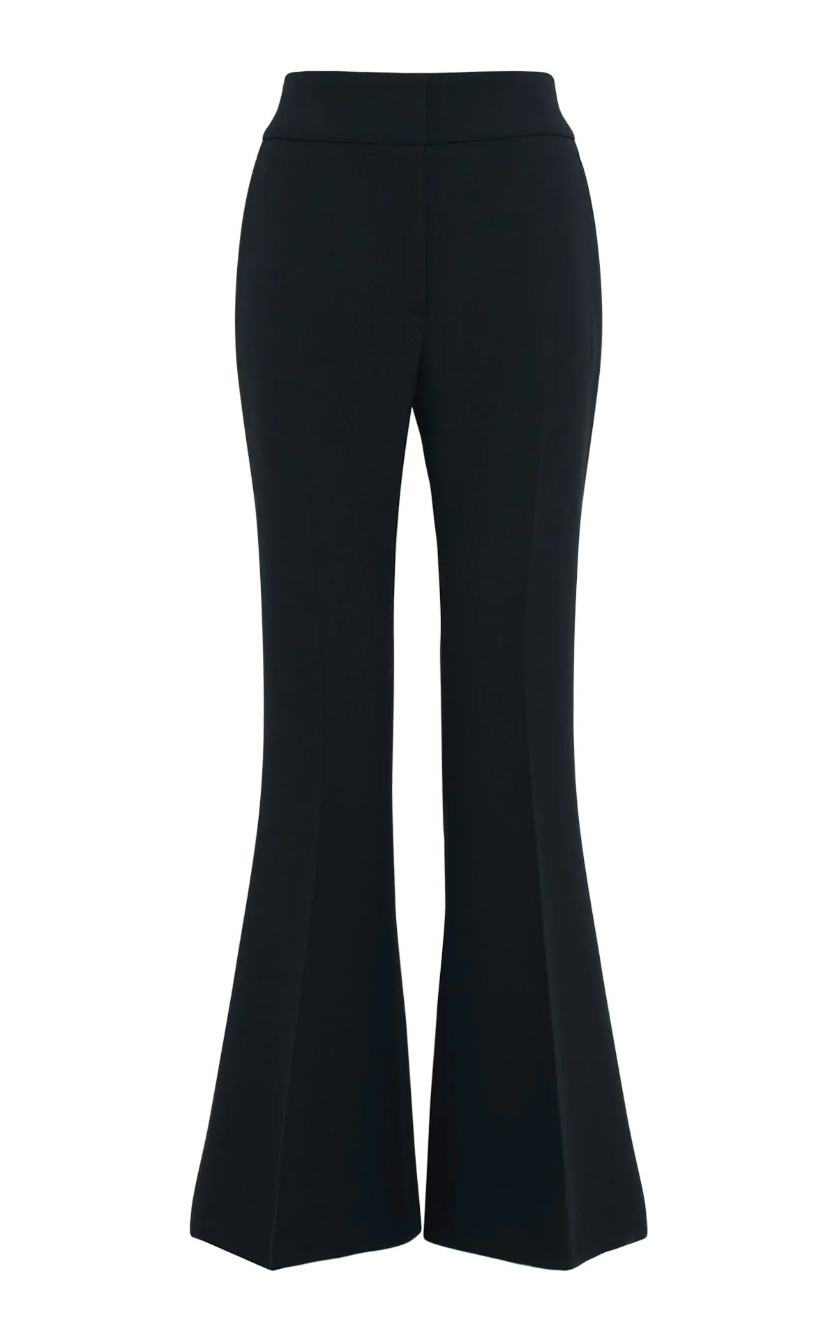 Marsh Flare Cropped Pant in Black Wool Crepe sold by Gabriela Hearst