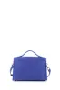 Medium Leonora Flap Bag in Cobalt Suede sold by Gabriela Hearst