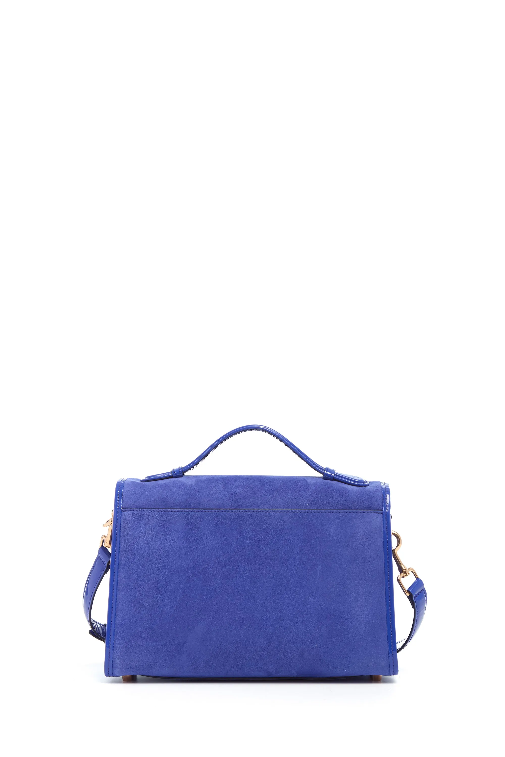 Medium Leonora Flap Bag in Cobalt Suede sold by Gabriela Hearst product image thumbnail 4