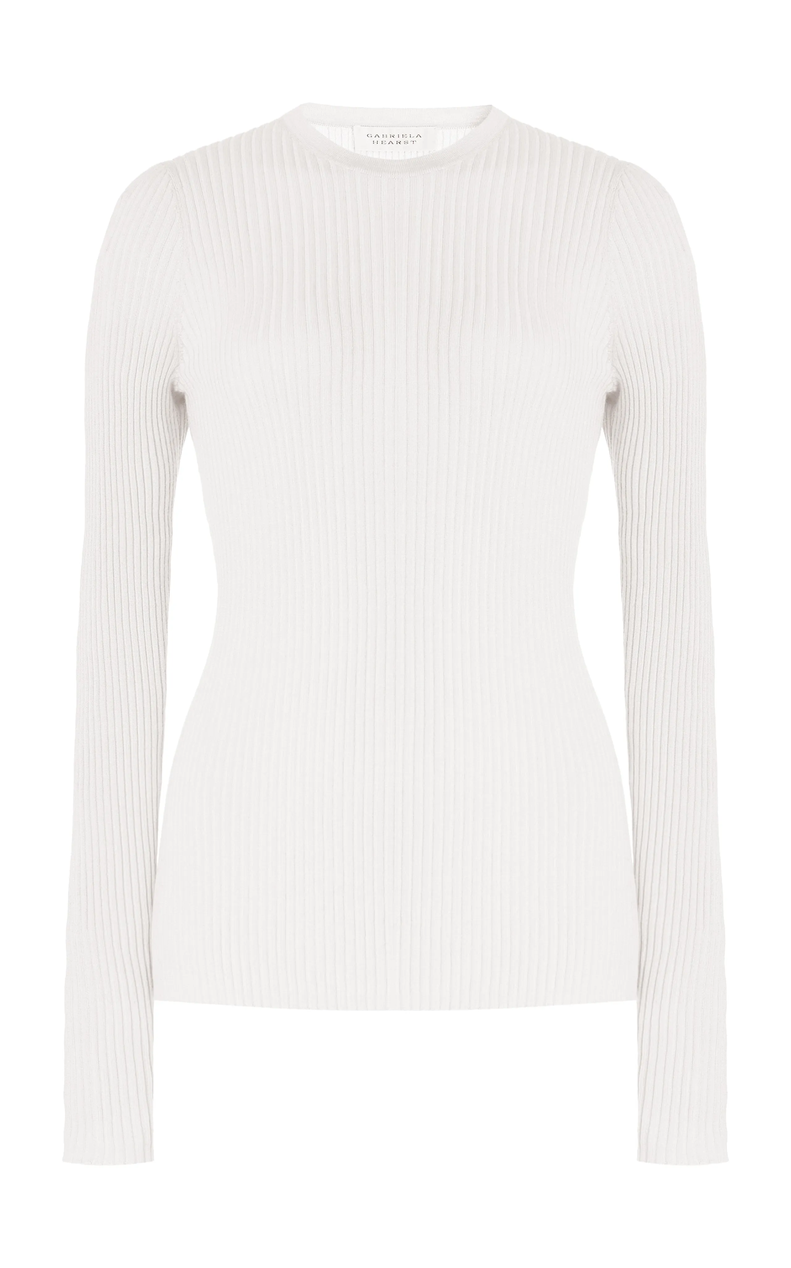 Browning Knit Sweater in Ivory Cashmere Silk sold by Gabriela Hearst