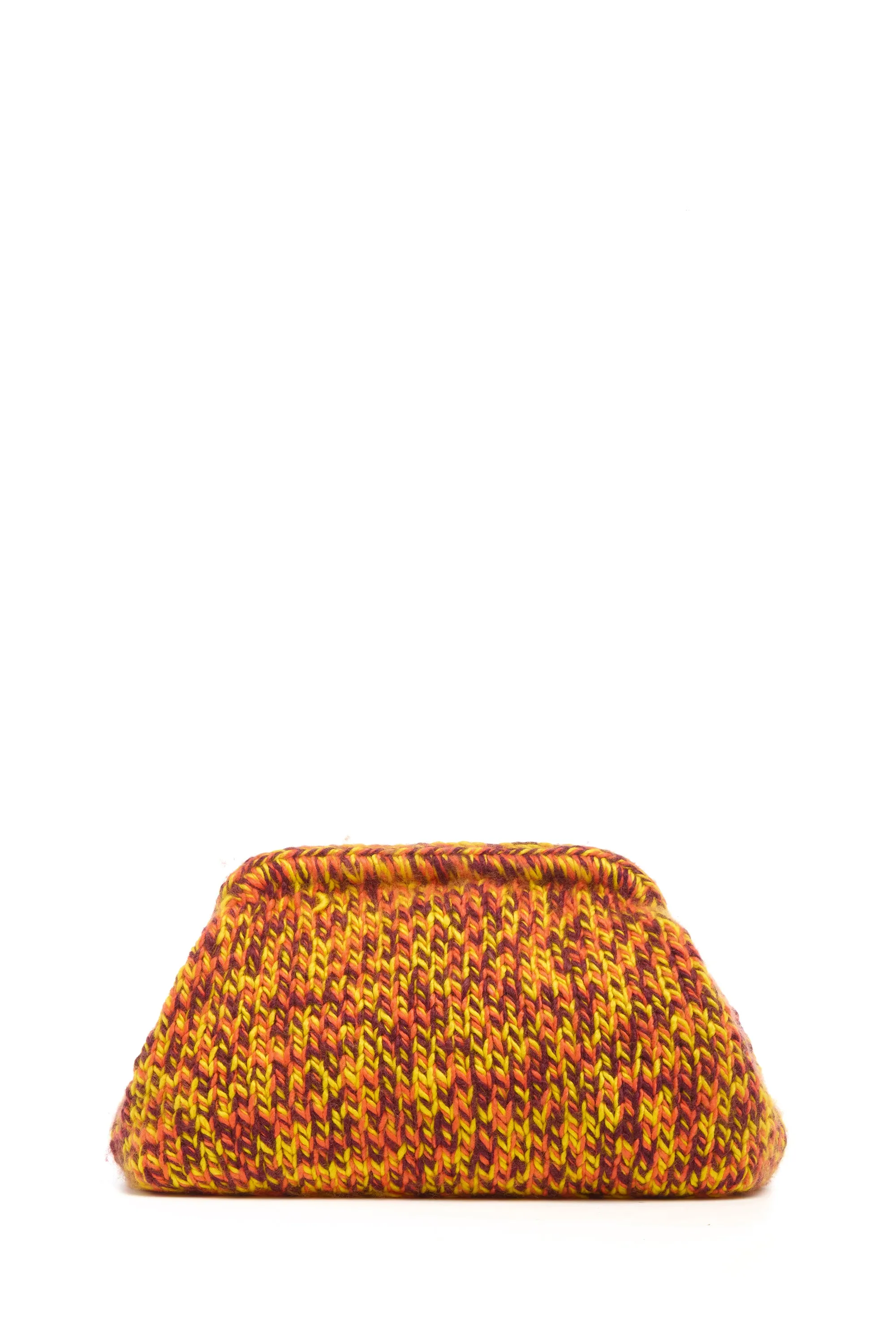 Mrina Knit Bag in Cadmium Yellow, Spice & Bordeaux Cashmere sold by Gabriela Hearst