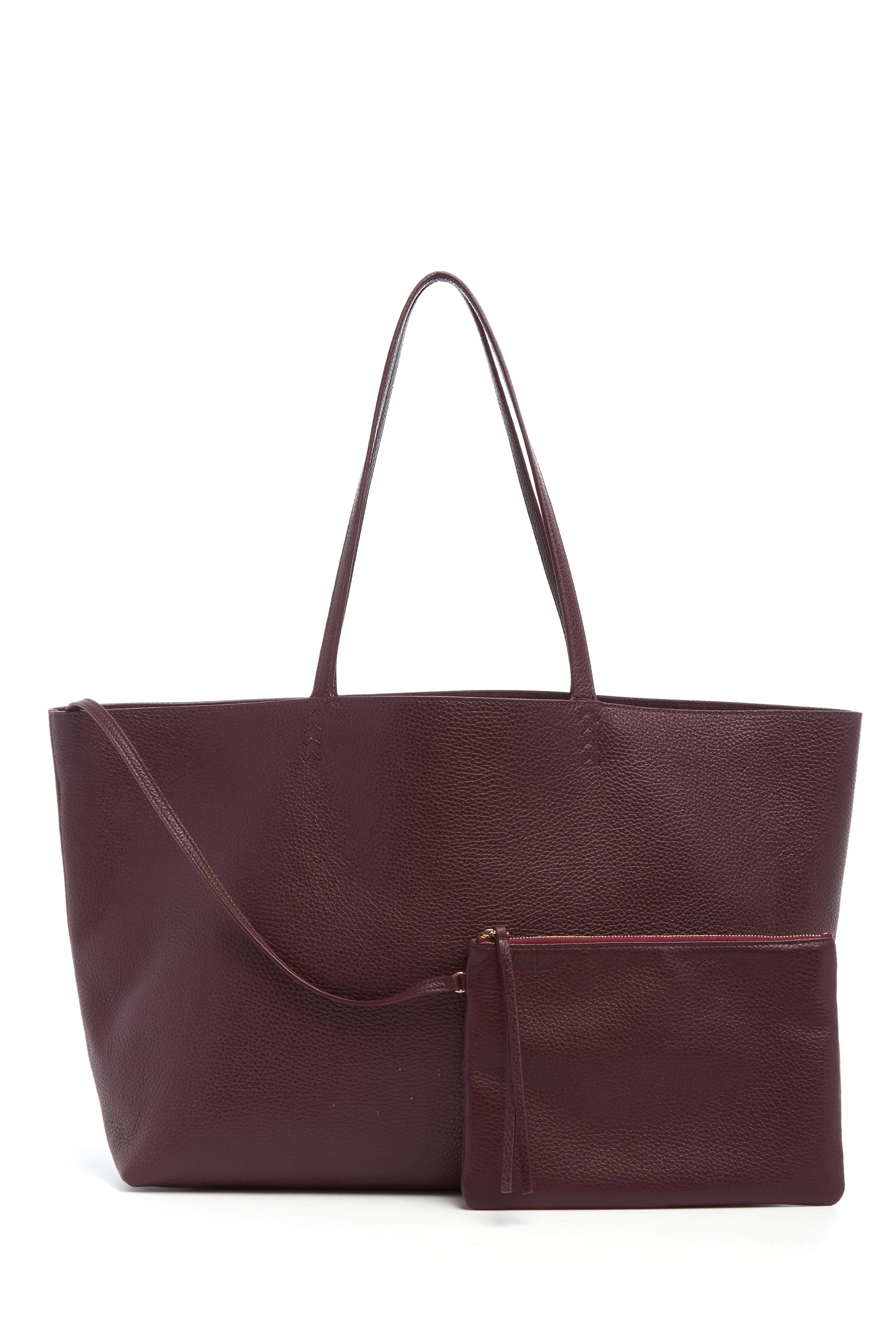 Avebury Tote Bag in Bordeaux Textured Leather sold by Gabriela Hearst product image thumbnail 2