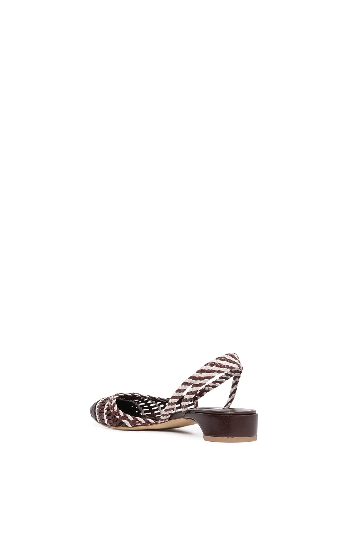 Perro Braided Slingback Shoe in Chocolate Multi Leather sold by Gabriela Hearst product image thumbnail 3