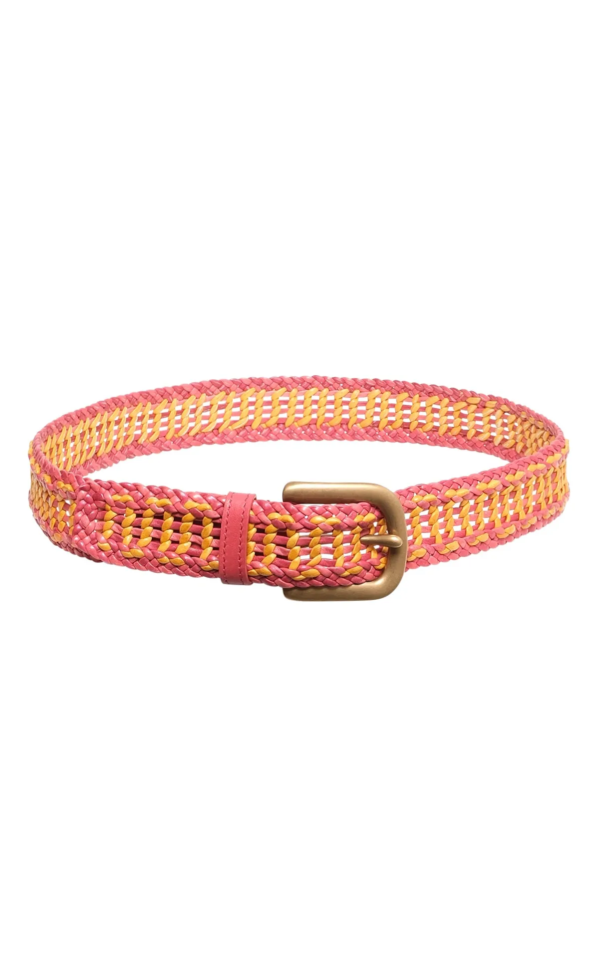 Sam Braided Belt in Red Leather sold by Gabriela Hearst