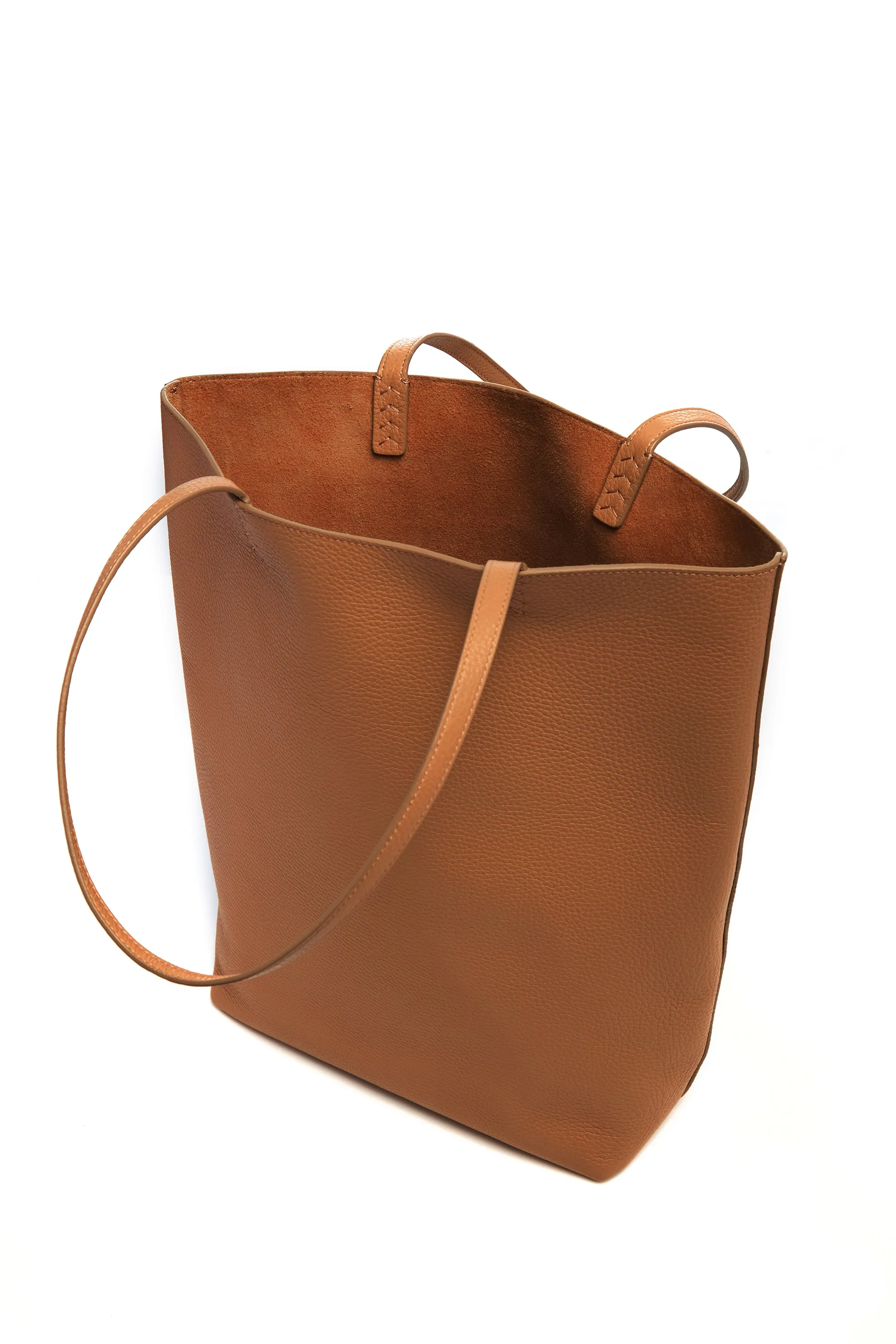 Sillbury Tote Bag in Cognac Textured Leather sold by Gabriela Hearst product image thumbnail 4