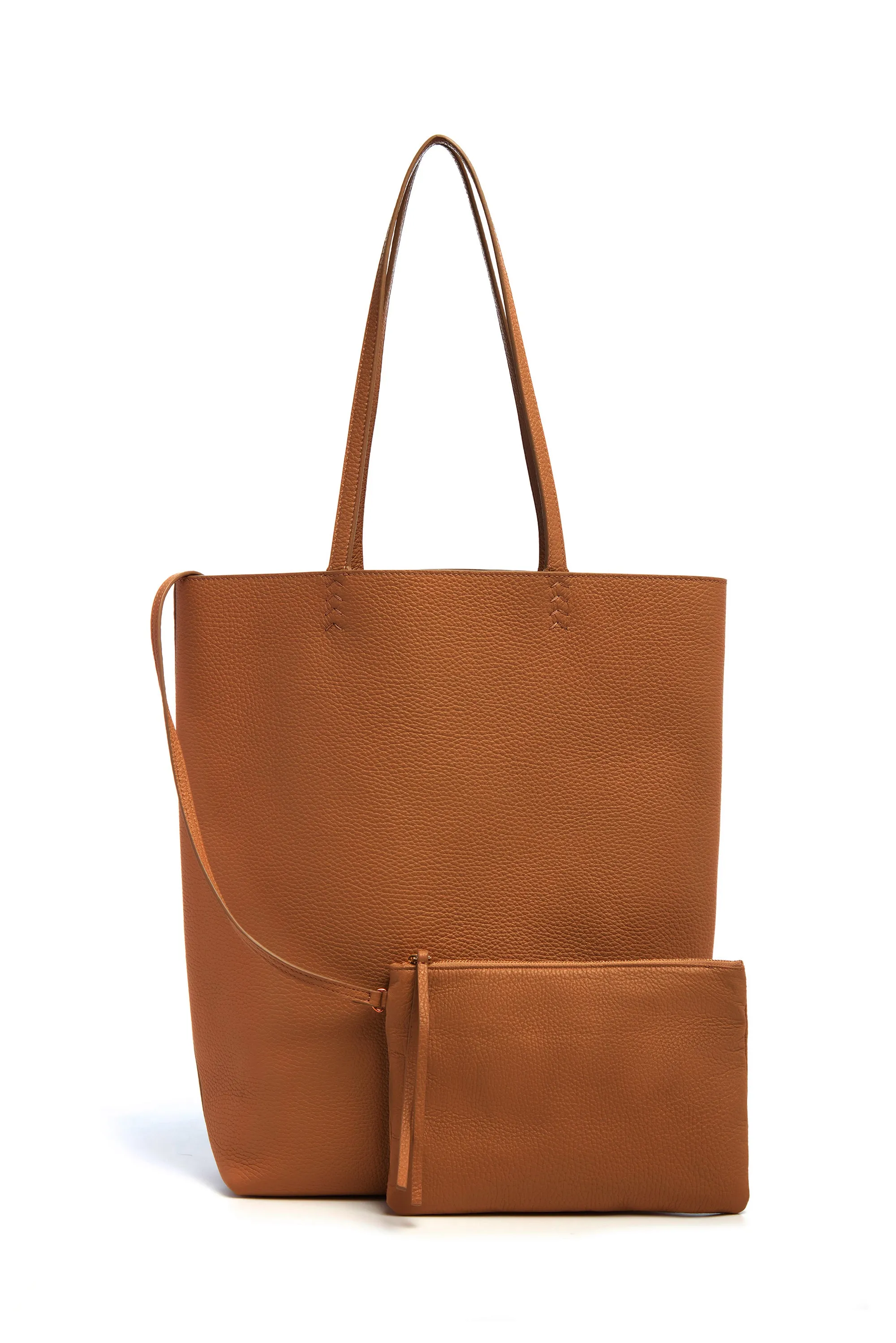 Sillbury Tote Bag in Cognac Textured Leather sold by Gabriela Hearst product image thumbnail 2
