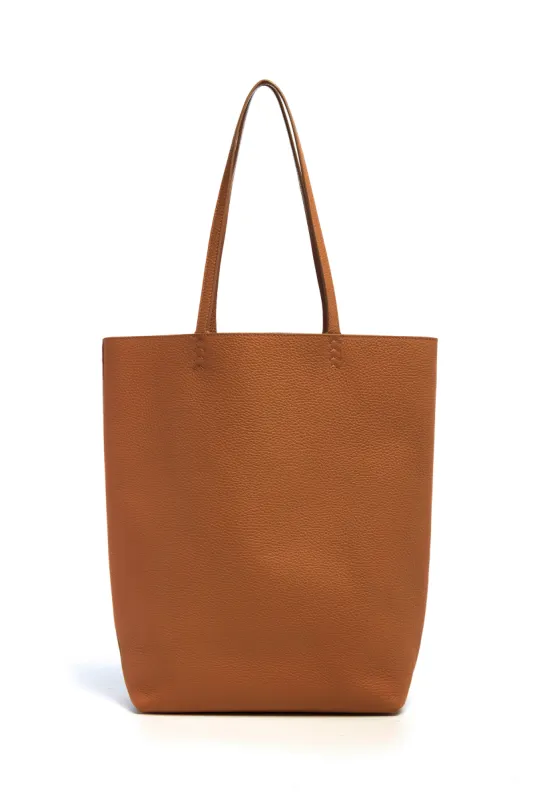 Sillbury Tote Bag in Cognac Textured Leather sold by Gabriela Hearst