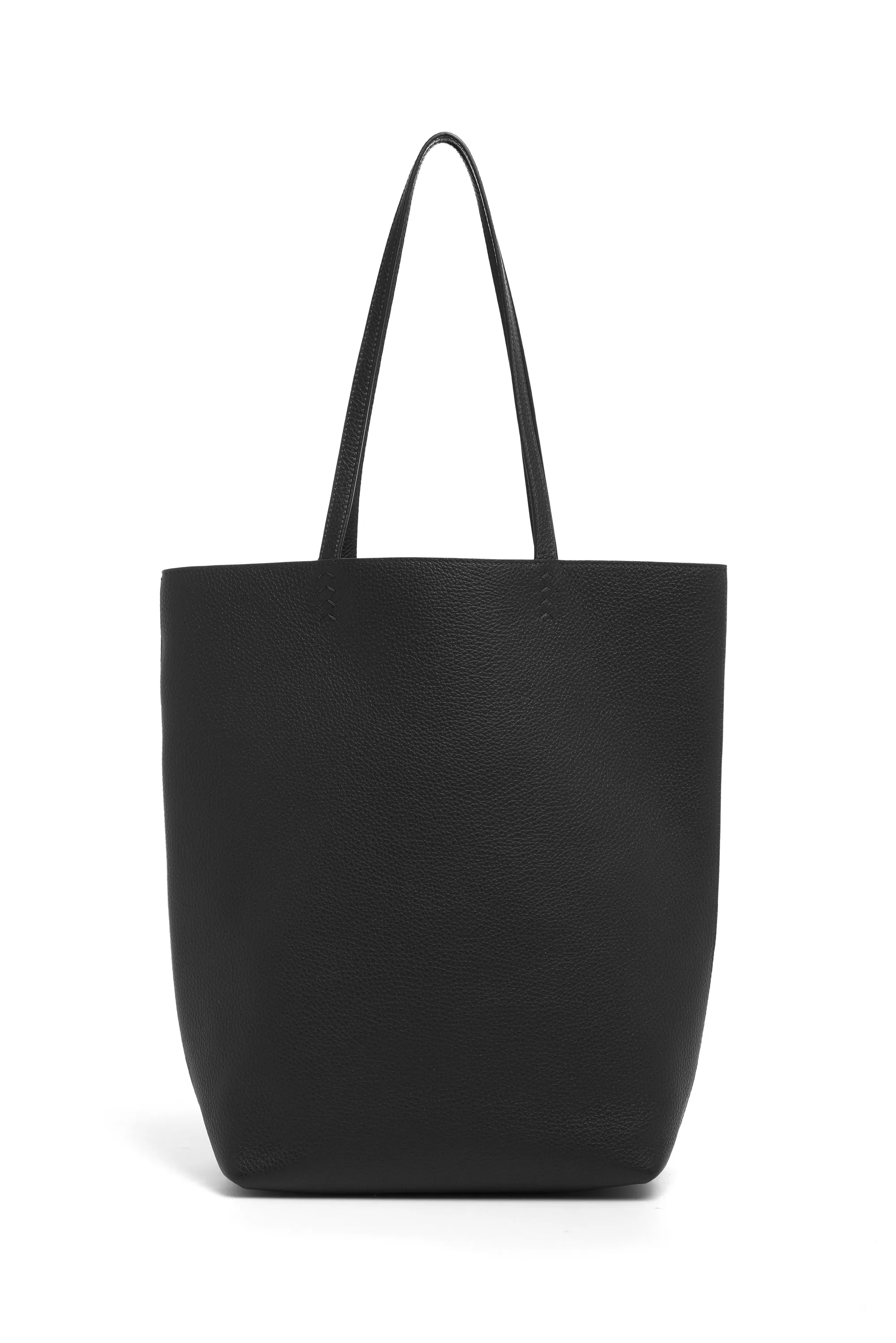 Sillbury Tote Bag in Black Textured Leather sold by Gabriela Hearst
