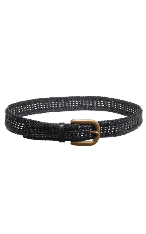 Sam Braided Belt in Black Leather sold by Gabriela Hearst