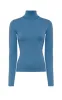 May Knit Turtleneck in Sky Merino Wool Cashmere sold by Gabriela Hearst