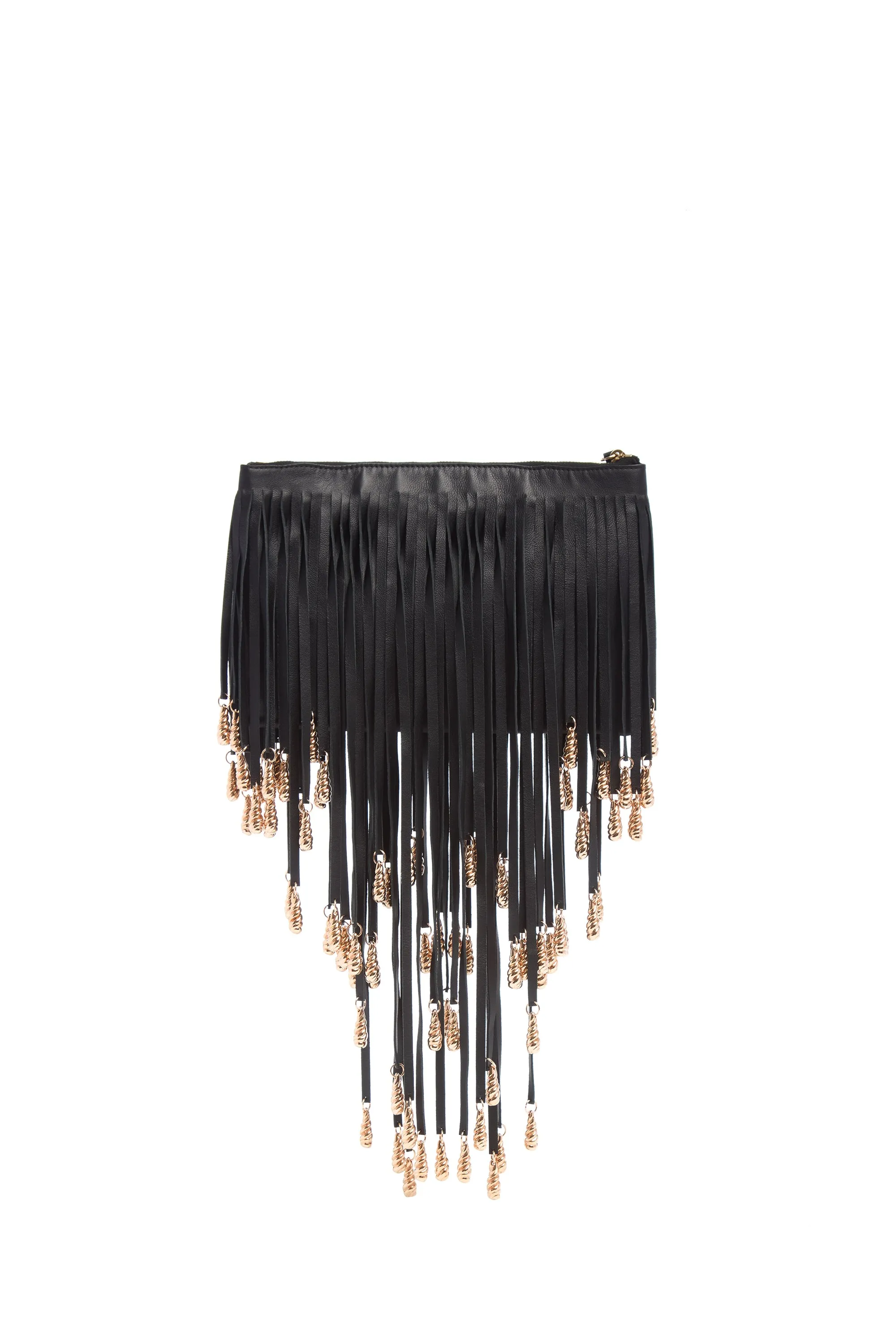 Neith Fringe Pouch in Black Nappa Leather sold by Gabriela Hearst product image thumbnail 4