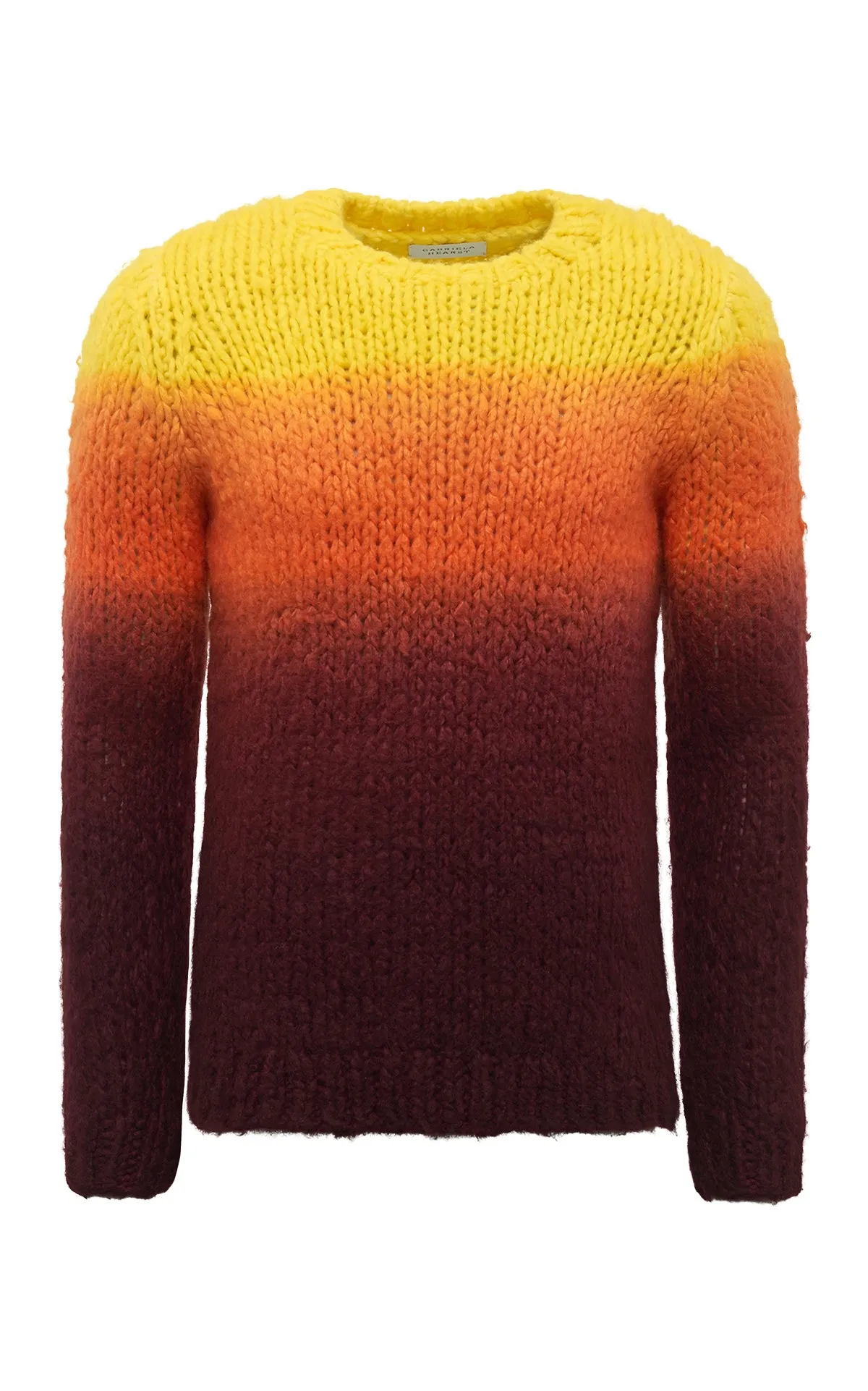 Pallas Knit Sweater in Dip Dye Sunrise Welfat Cashmere sold by Gabriela Hearst