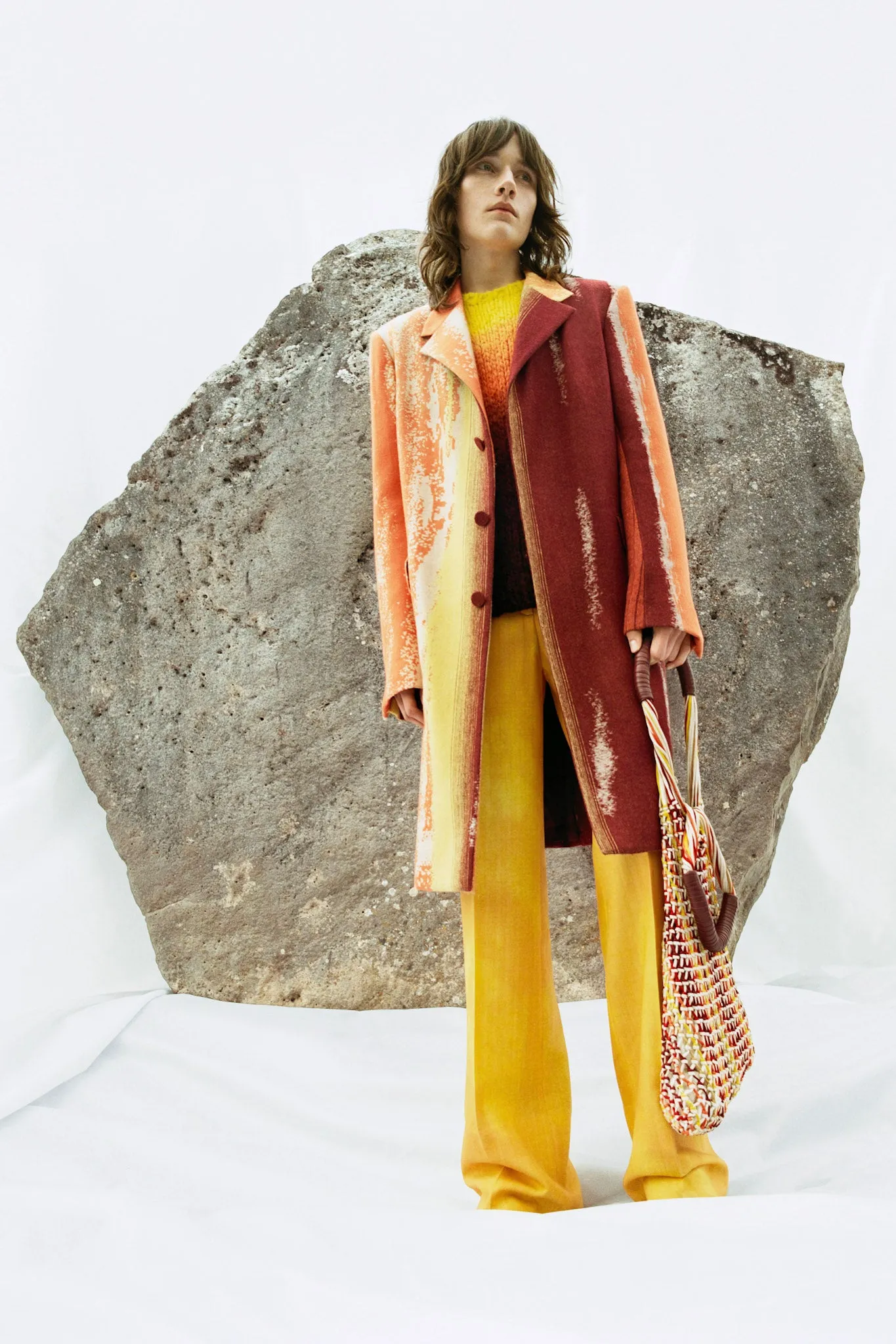 Pallas Knit Sweater in Dip Dye Sunrise Welfat Cashmere sold by Gabriela Hearst product image thumbnail 2