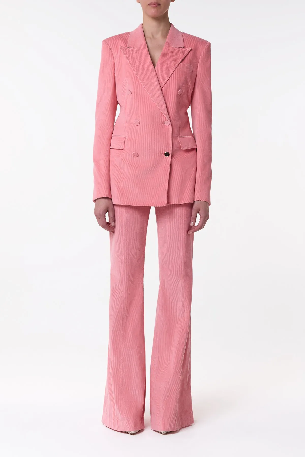 Gavin Blazer in Rosa Sea Island Cotton Corduroy sold by Gabriela Hearst product image thumbnail 2
