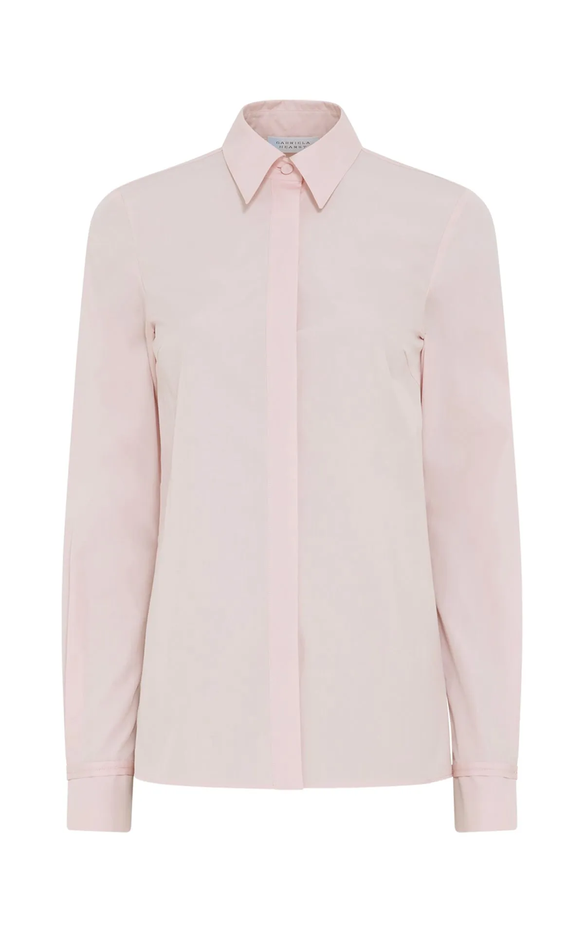 Cruz Shirt in Pale Blush Sea Island Cotton sold by Gabriela Hearst