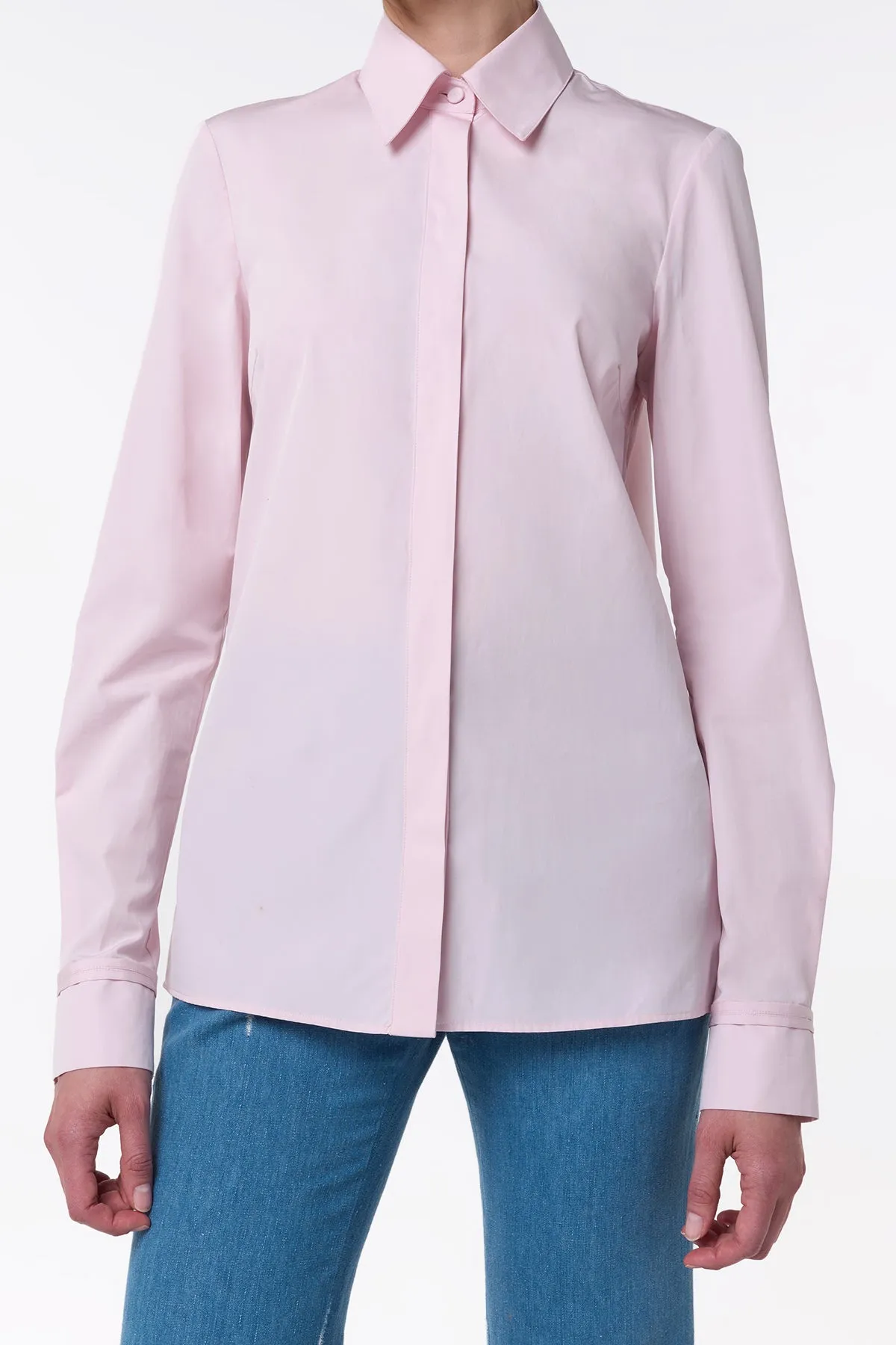 Cruz Shirt in Pale Blush Sea Island Cotton sold by Gabriela Hearst product image thumbnail 3