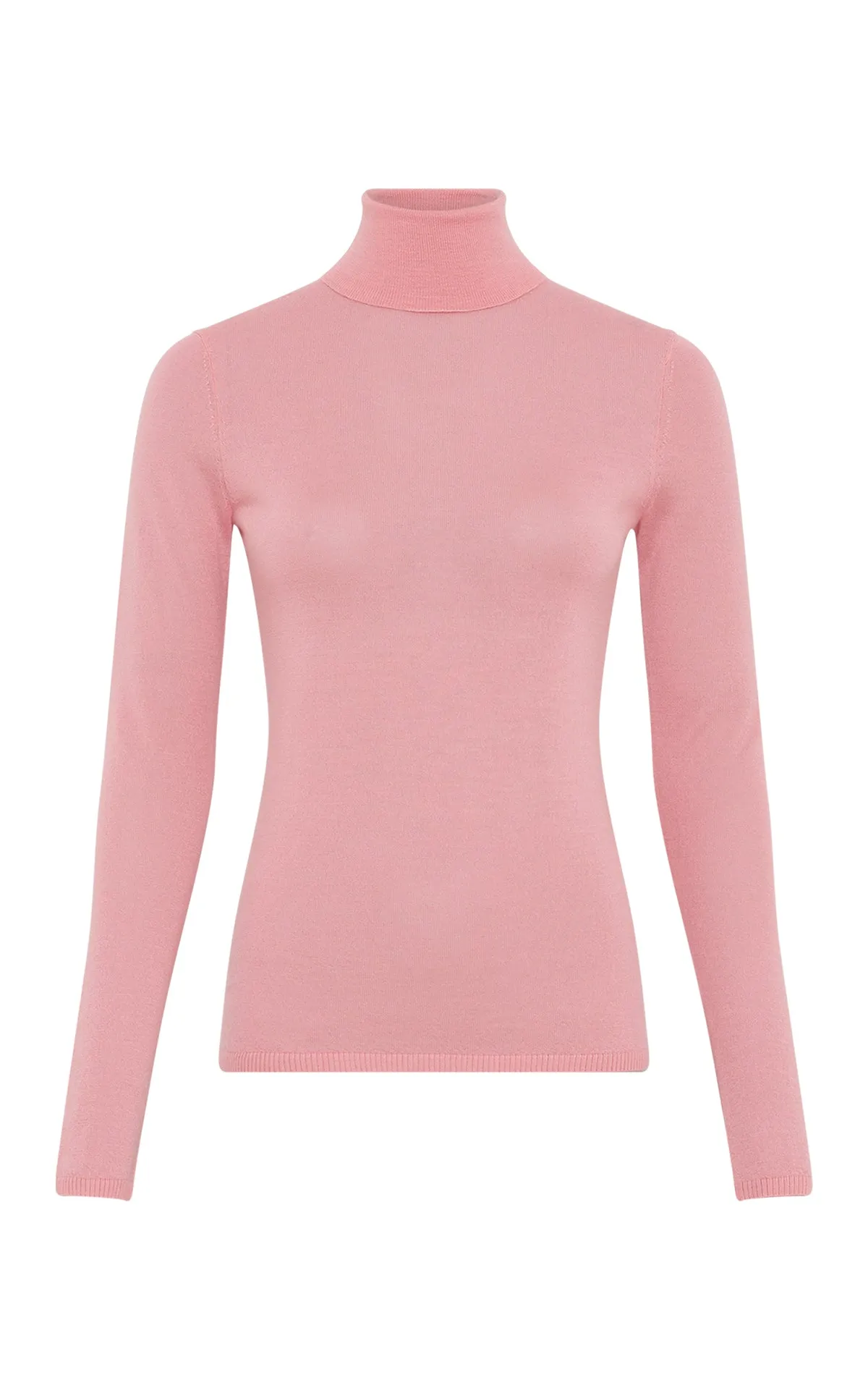 Costa Knit Turtleneck in Rosa Cashmere Silk sold by Gabriela Hearst